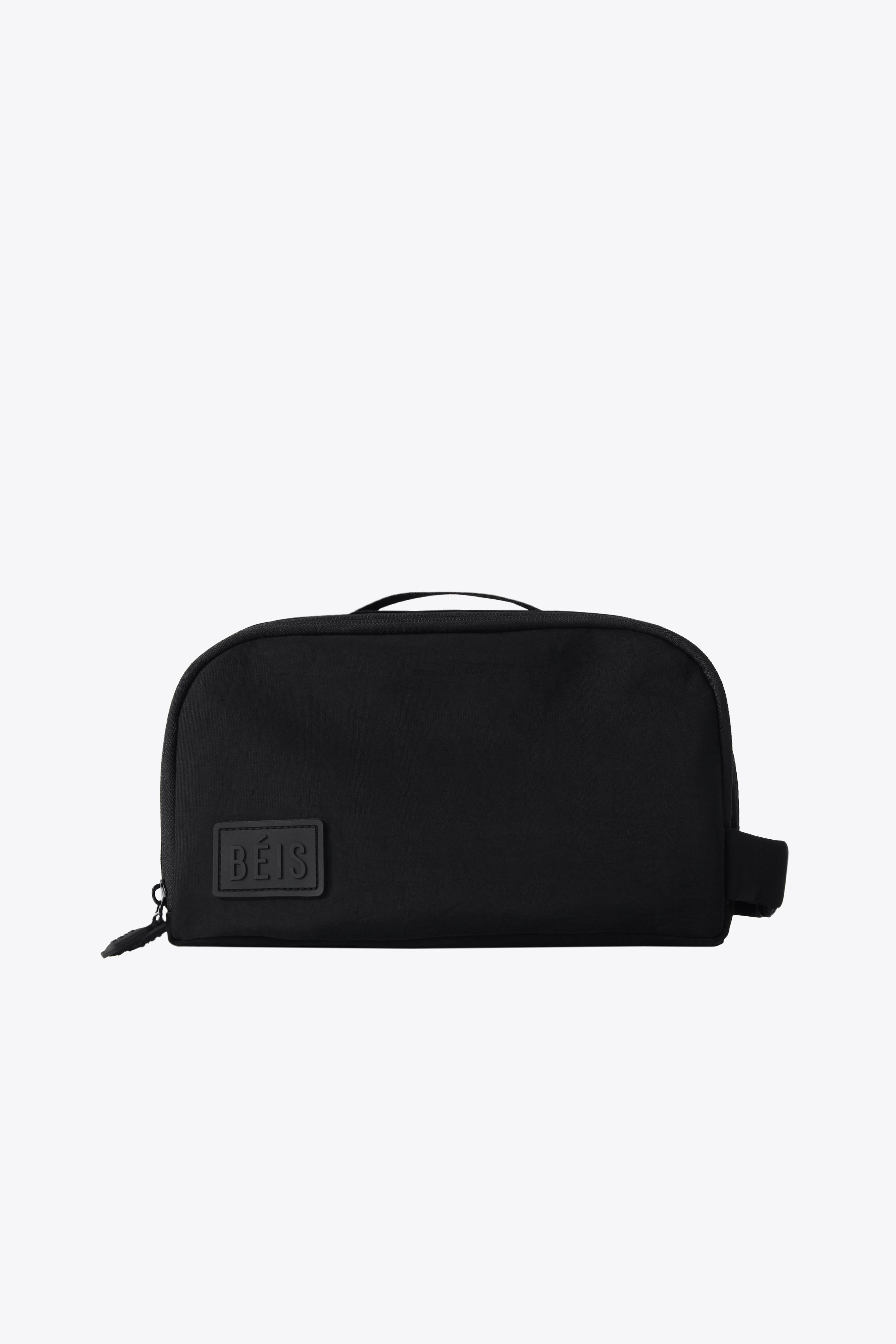 bago travel toiletry bag uk for Men and Women Leather Canvas Dopp Kit Shaving Bag Organizer weekends away The Toiletry Bag in Black