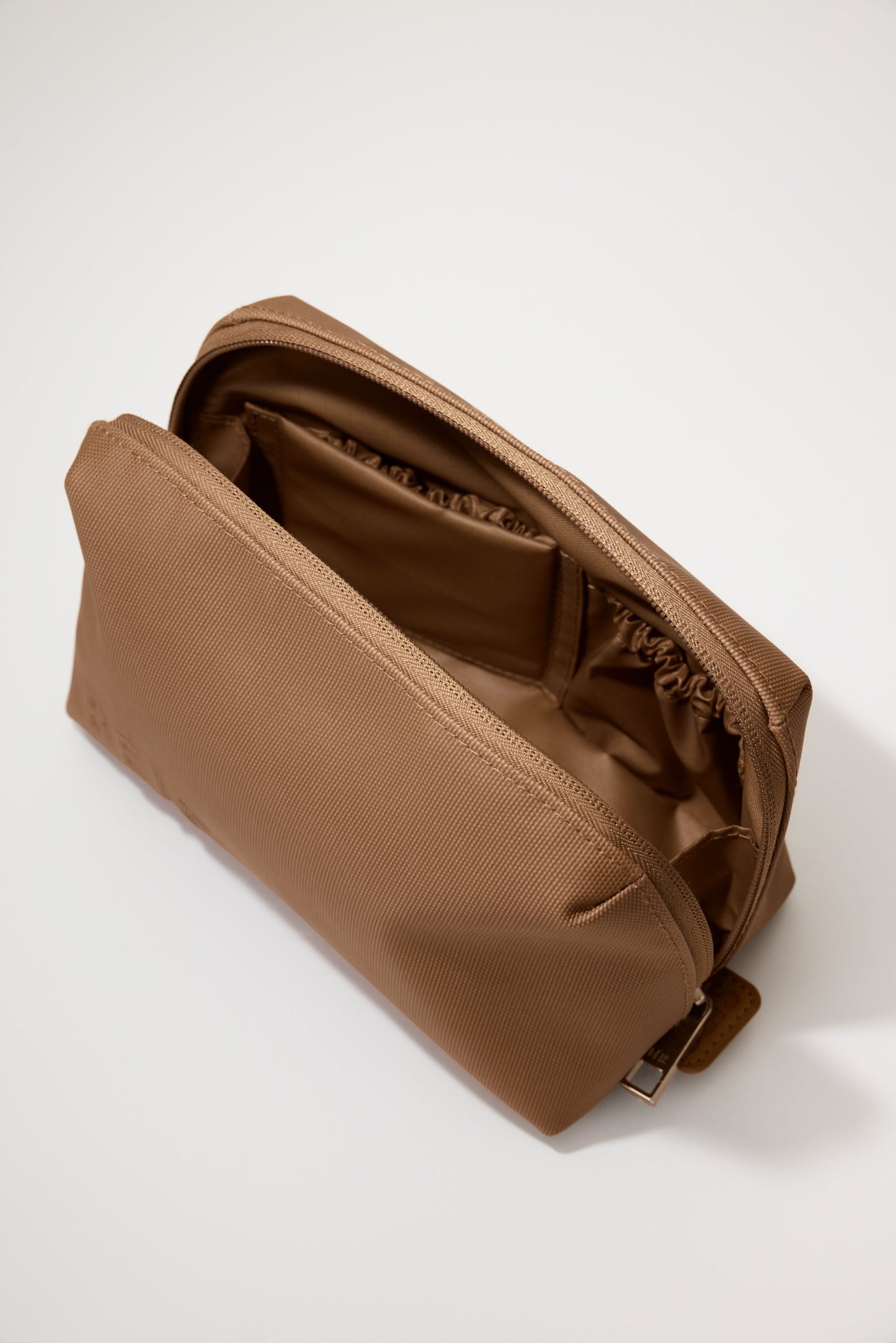 The Small Cosmetic Pouch in Camel