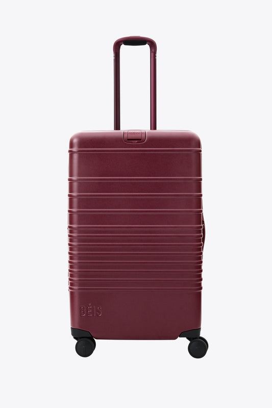 The Medium Check-In Roller in Burgundy