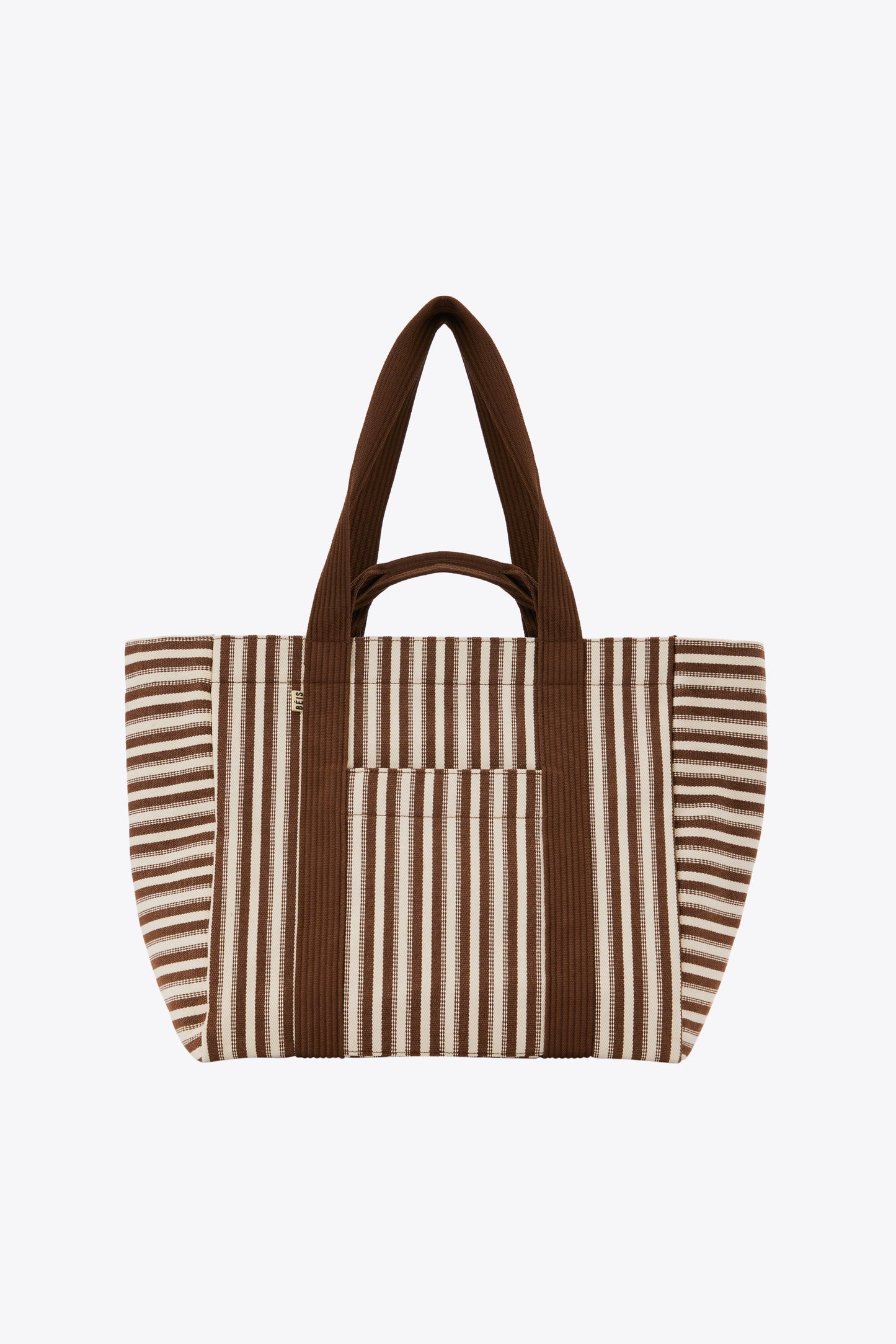 The Vacation Tote in Maple Stripe