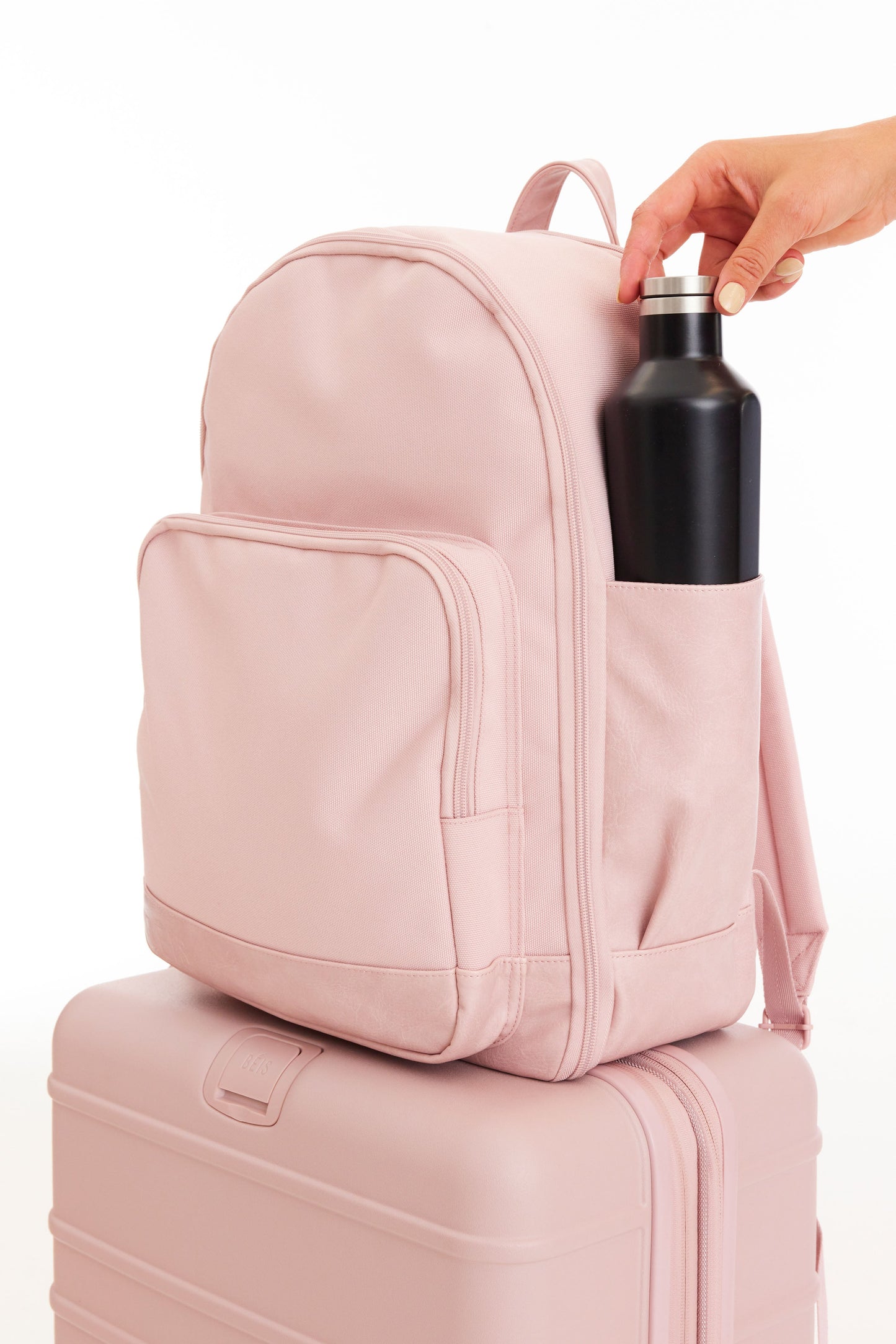 The Travel Backpack in Atlas Pink