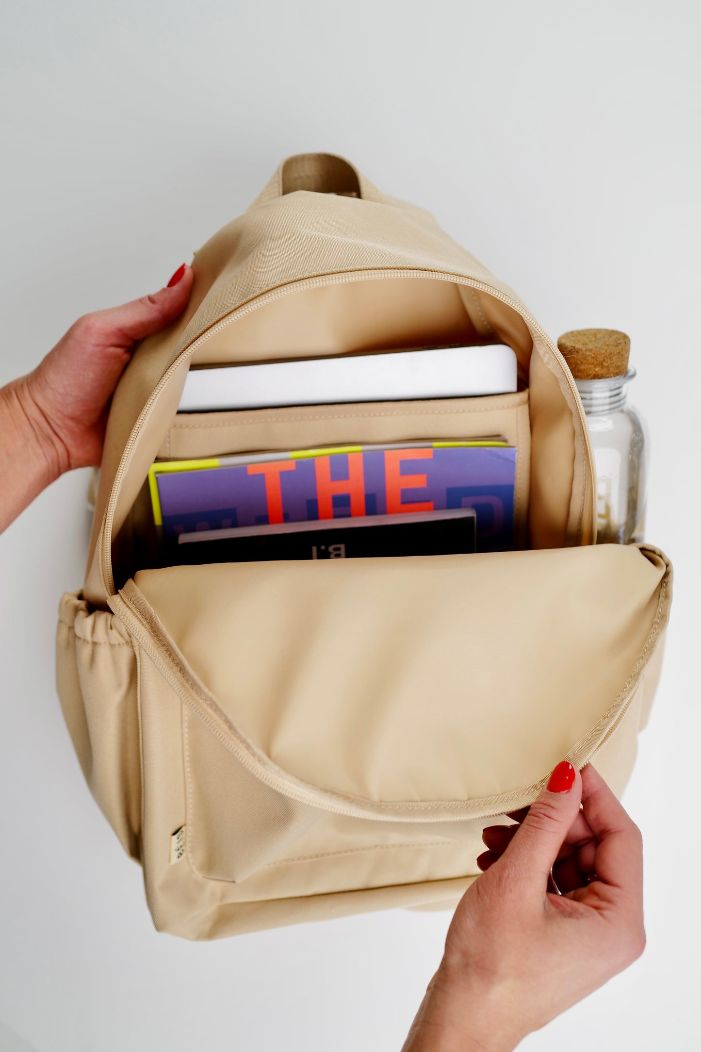 The BÉISics Backpack in Beige