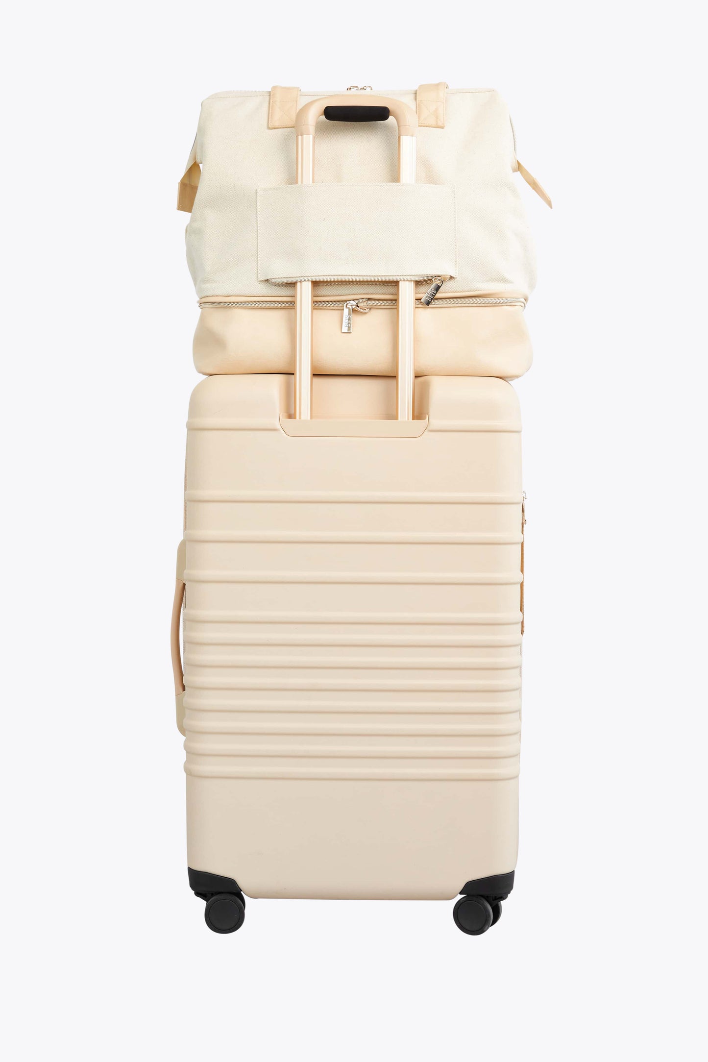 The Convertible Mini Weekender in Beige