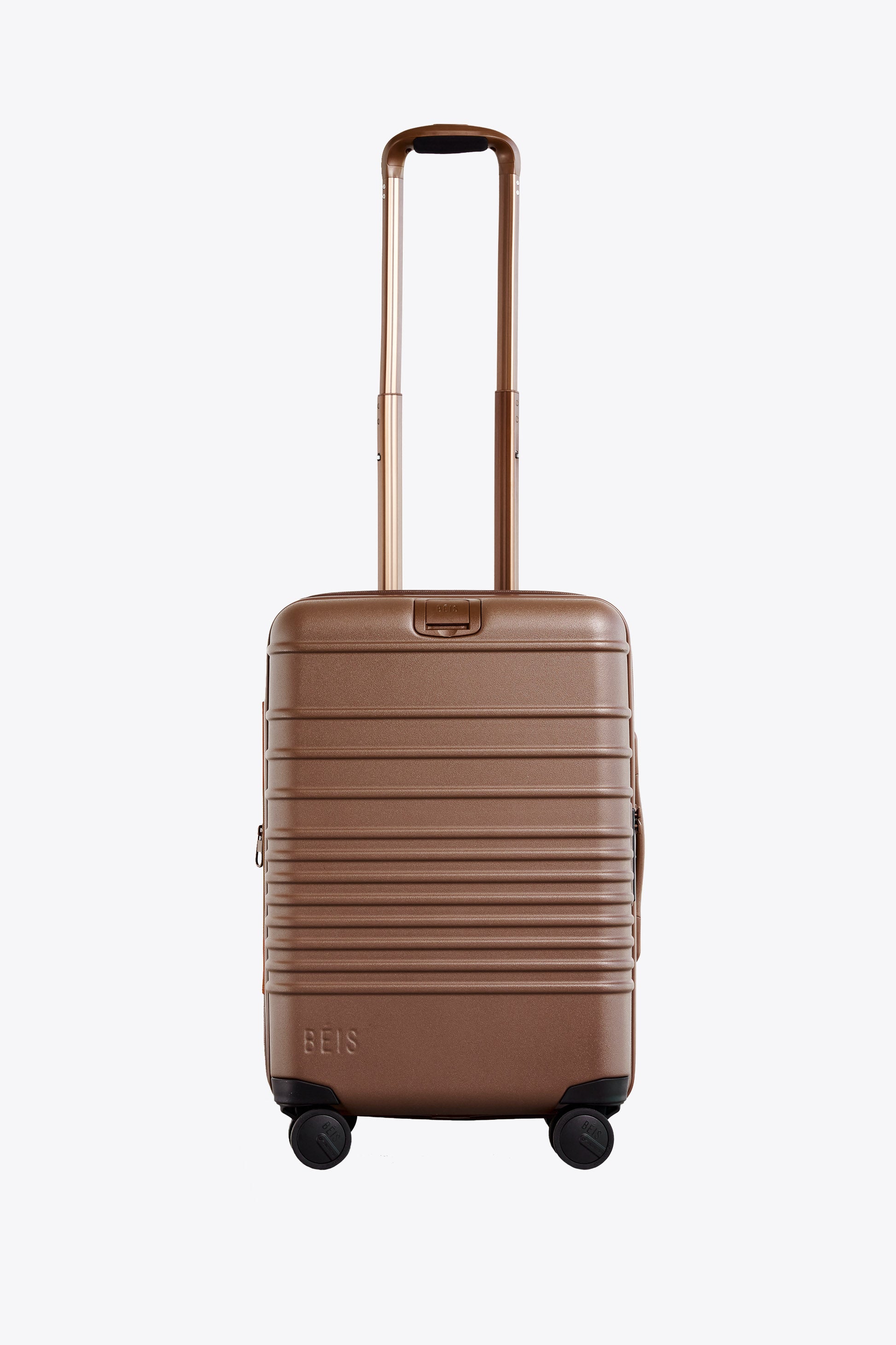 BEIS The Carry On Roller in Maple Brown Carry On Luggage Hard Shell Suitcase