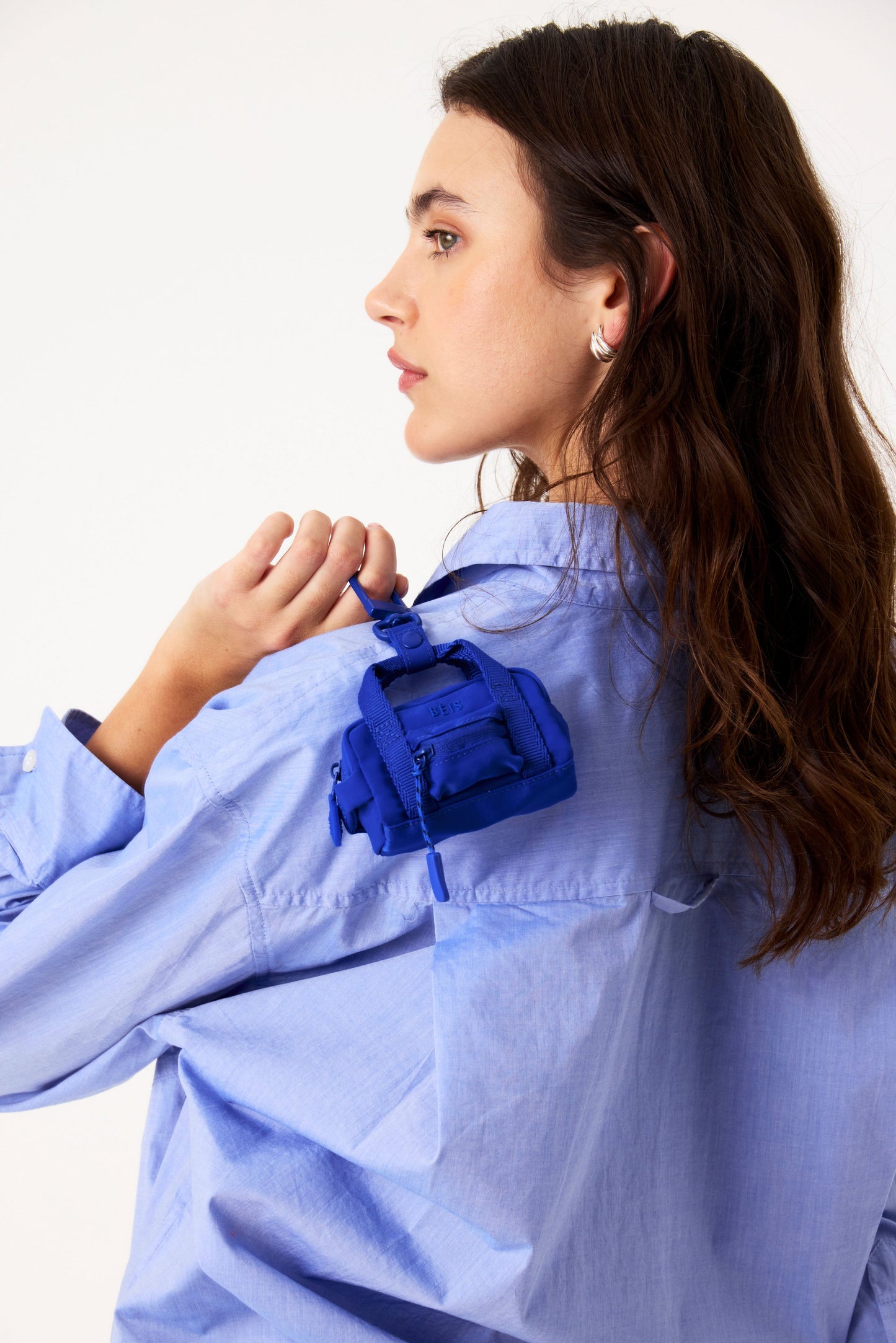 The Sport Duffle Charm in Cobalt Blue