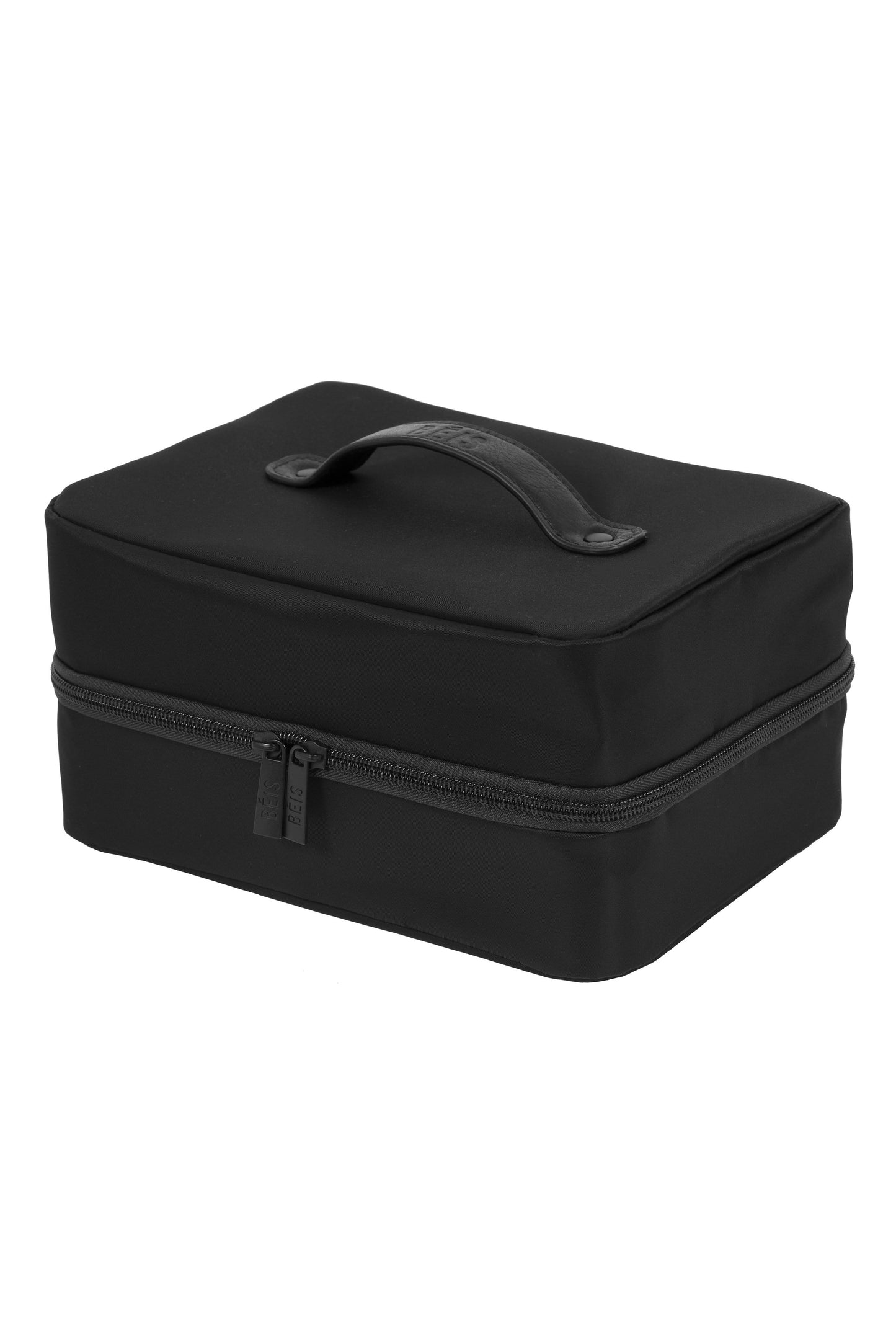 Side Angle, Hanging Cosmetic Case in Black