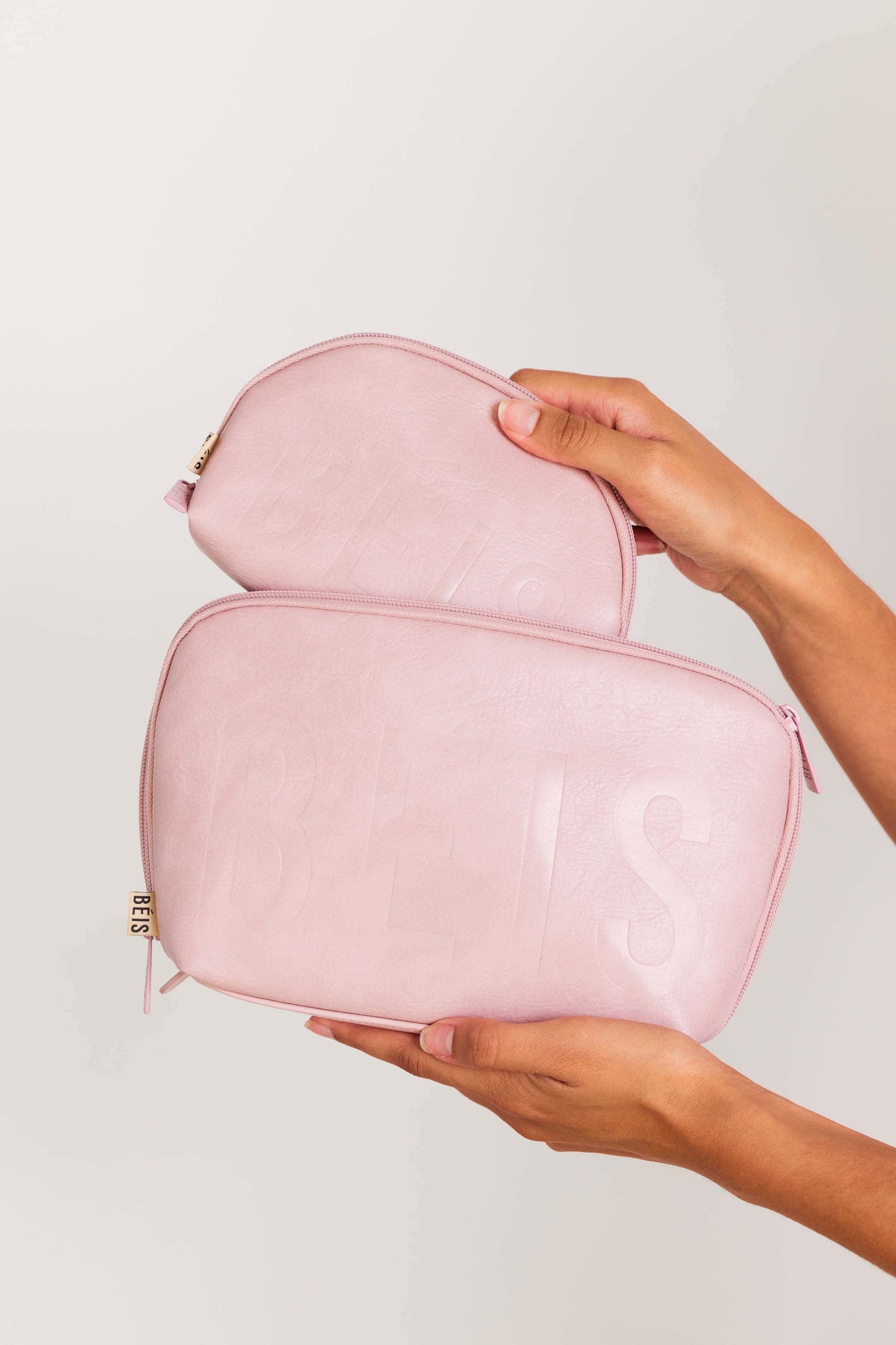 The Cosmetic Pouch Set in Atlas Pink