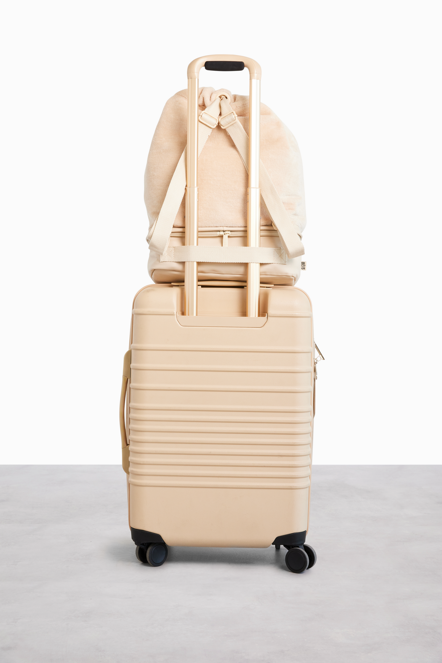 The Terry Backpack Cooler in Beige