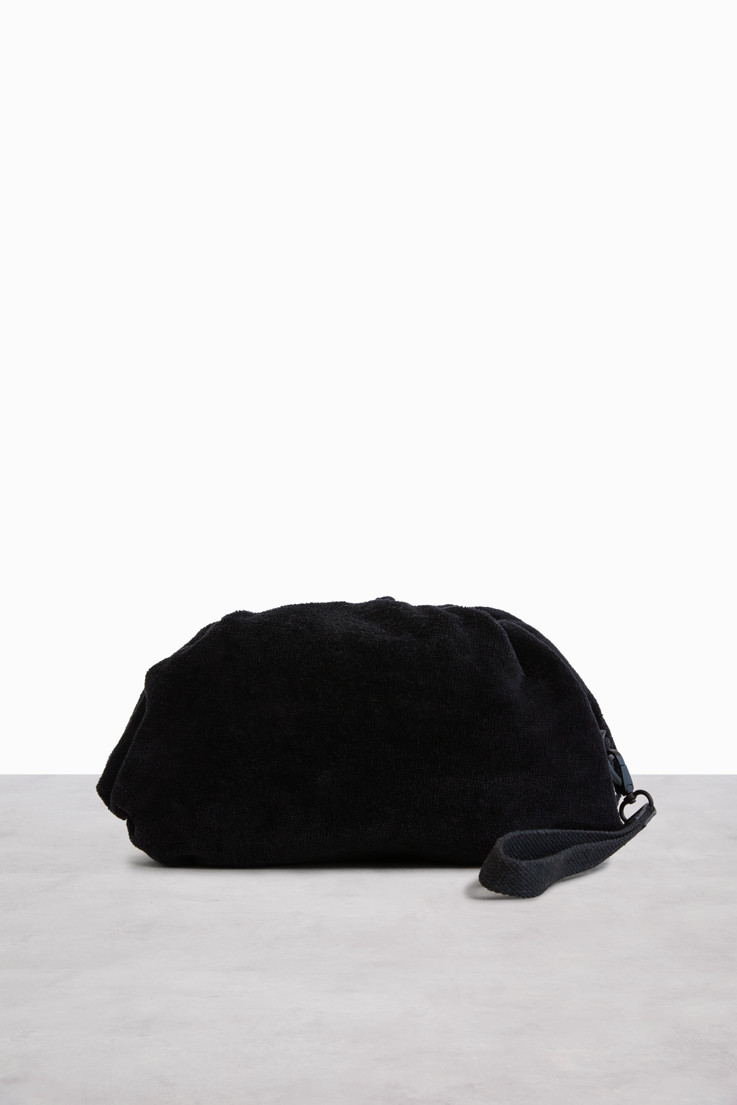 The Terry Cosmetic Clutch in Black