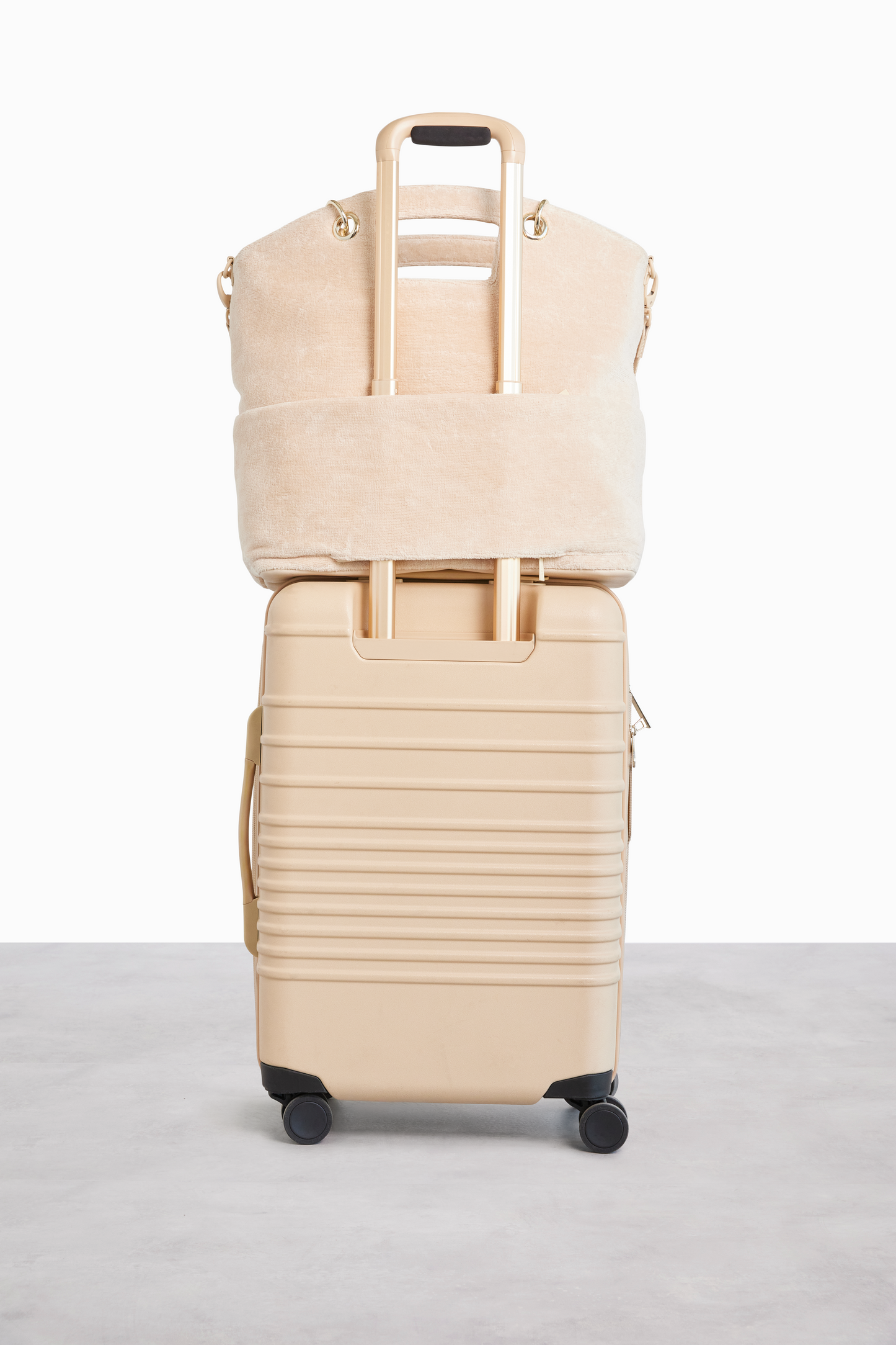 The Terry Tote in Beige