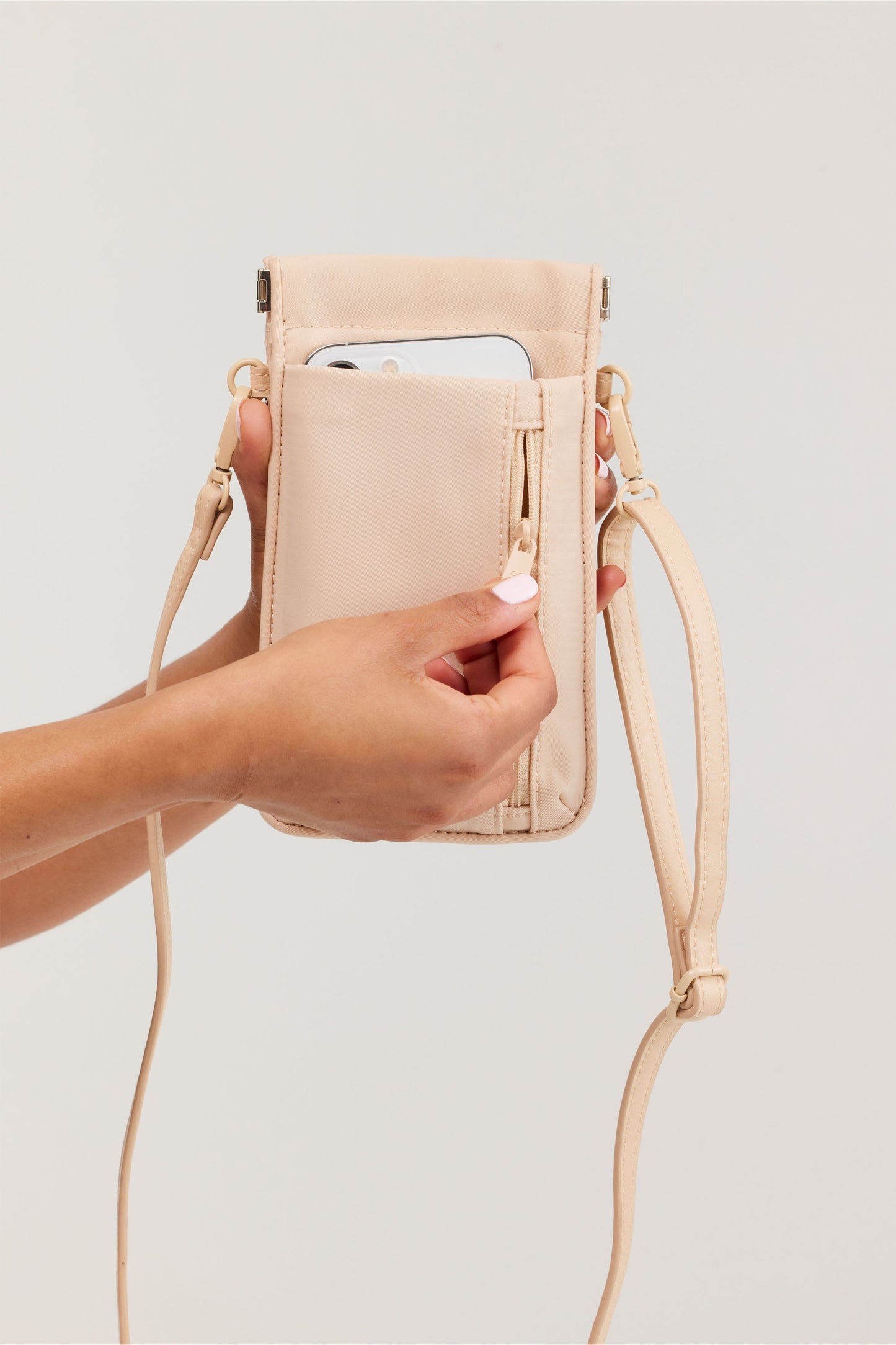 The ID Crossbody Bag in Beige