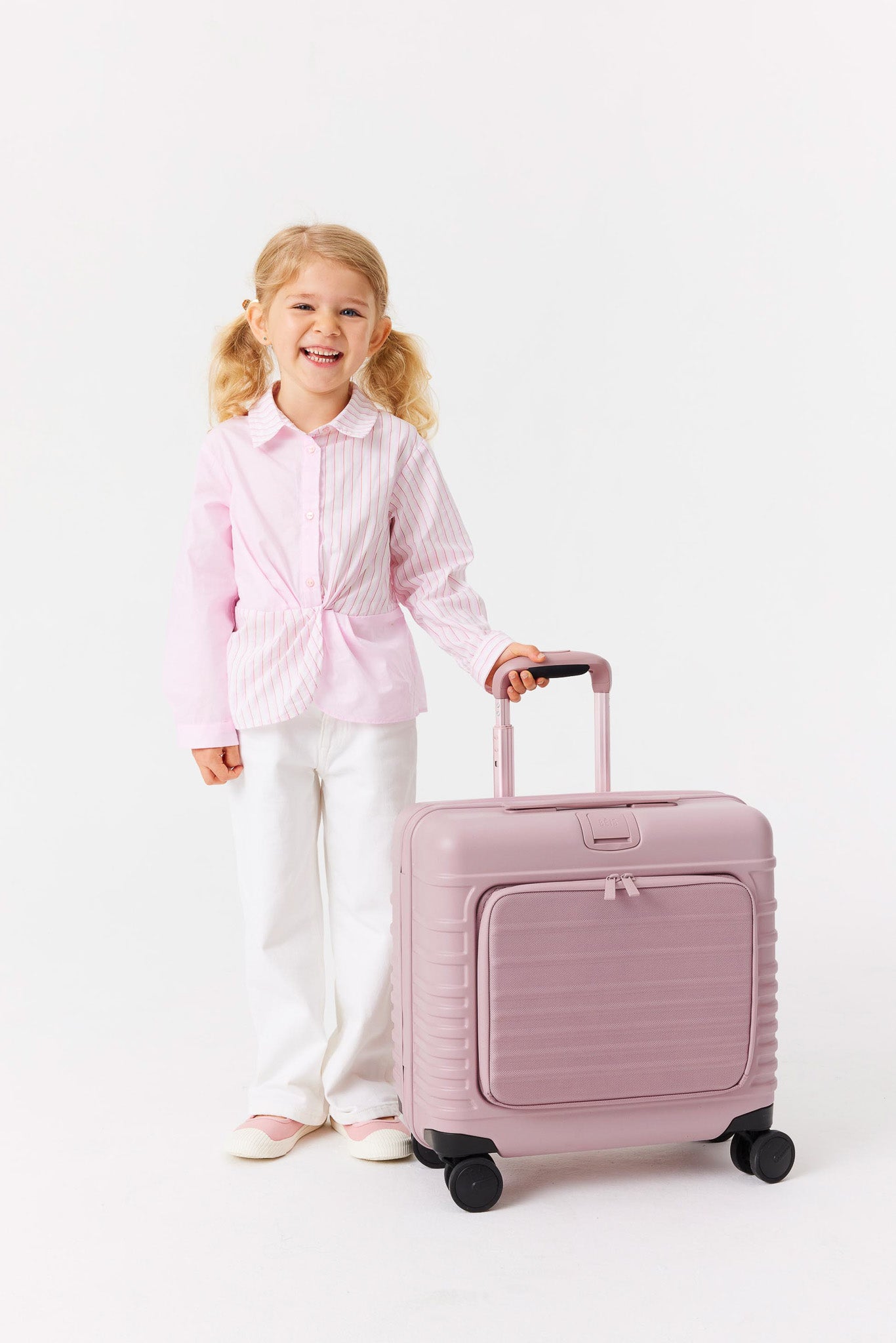 Pink kids luggage on sale