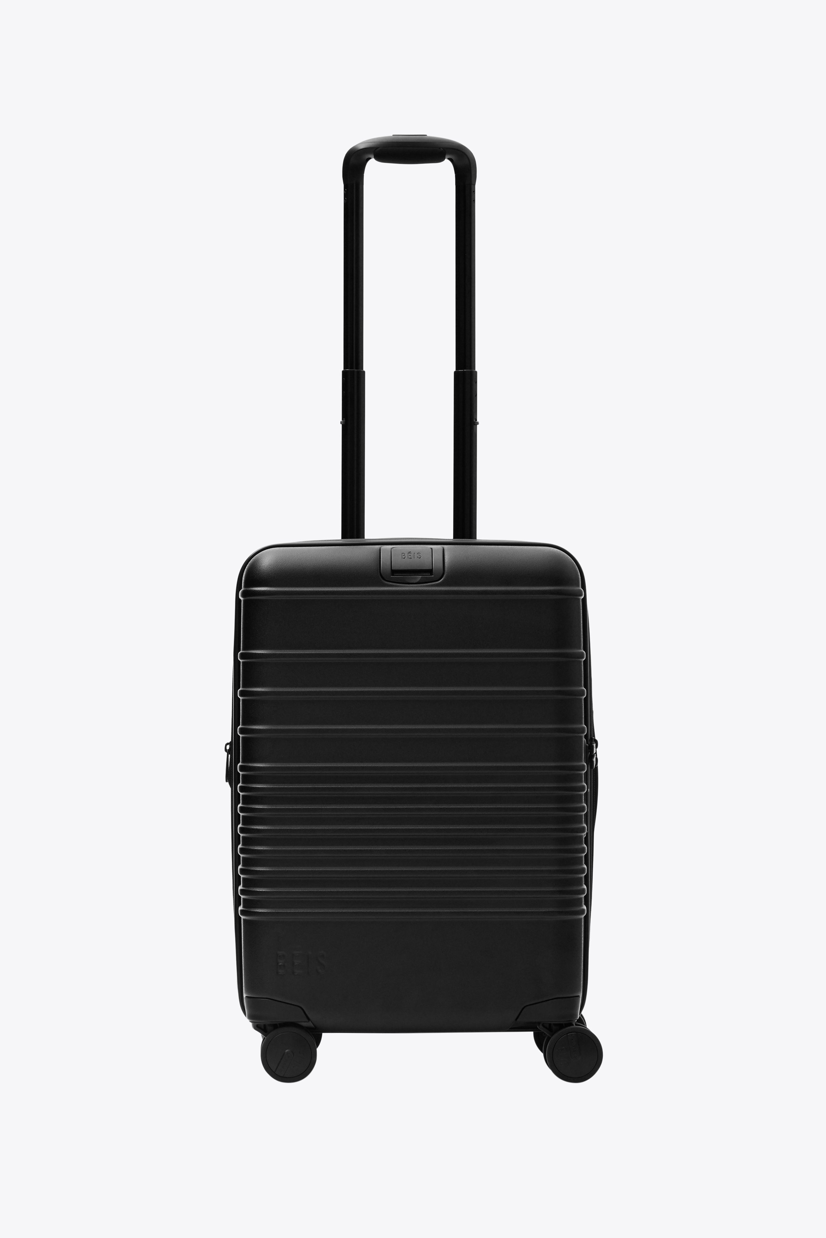 BEIS The Carry On Roller in All Black All Black Carry On Rolling Luggage