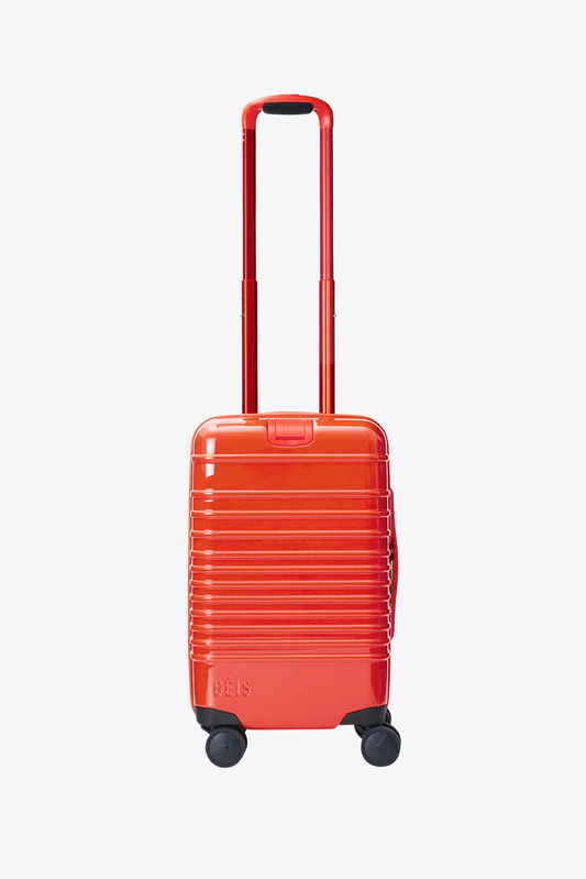 The Small Carry-On Roller in Glossy Flame