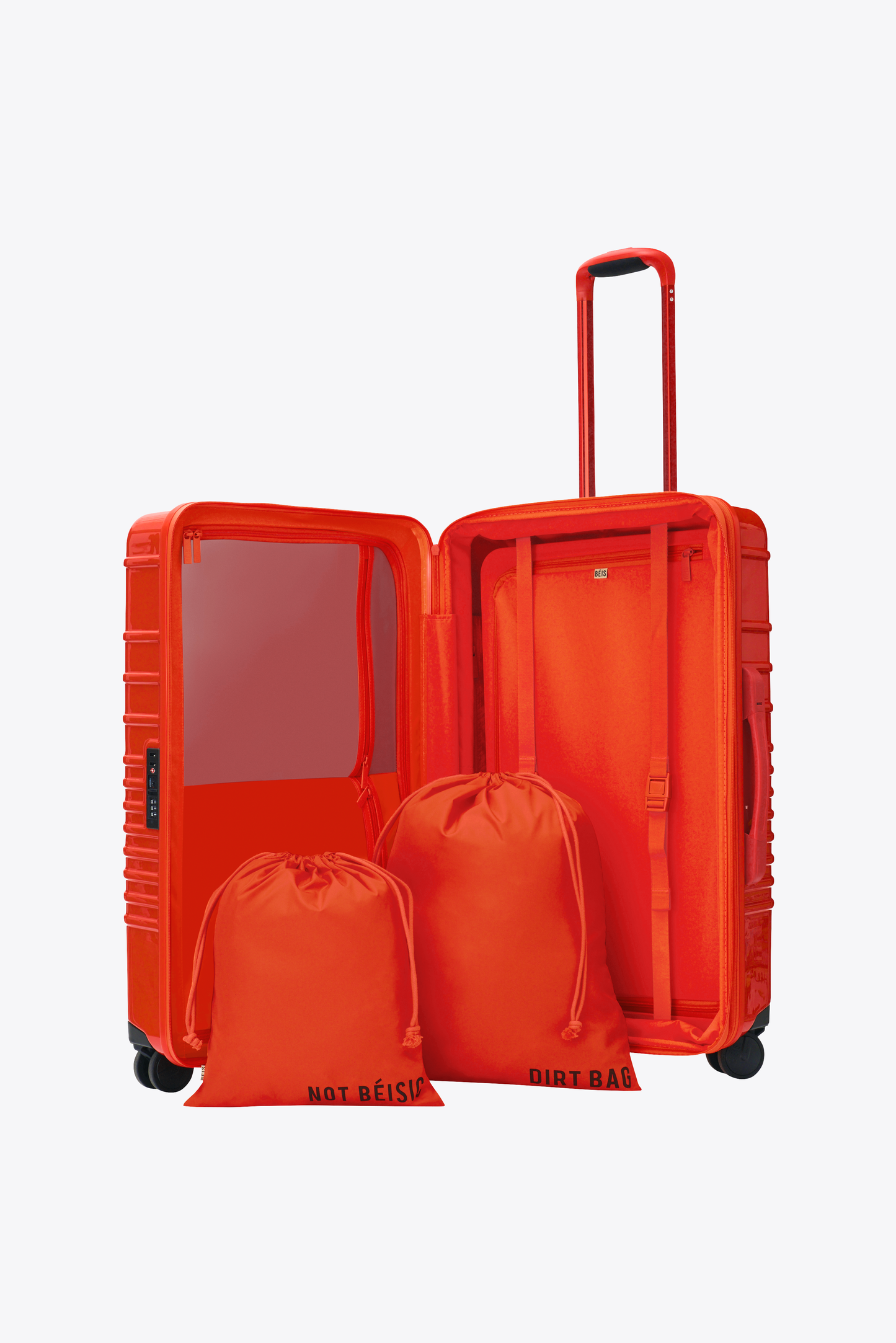 The Medium Check-In Roller in Glossy Flame