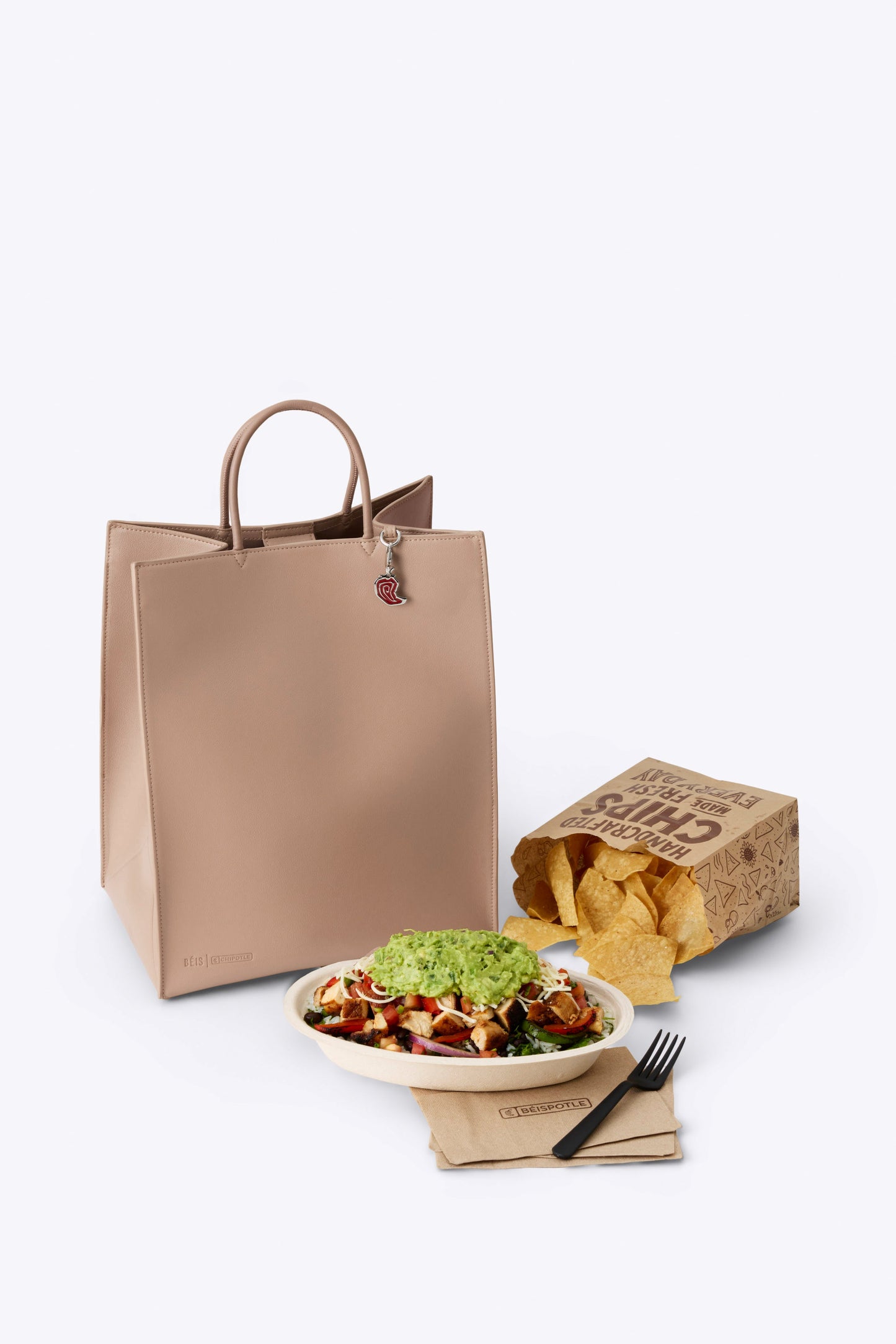 BÉIS x Chipotle The To Go Bag in Kraft Brown