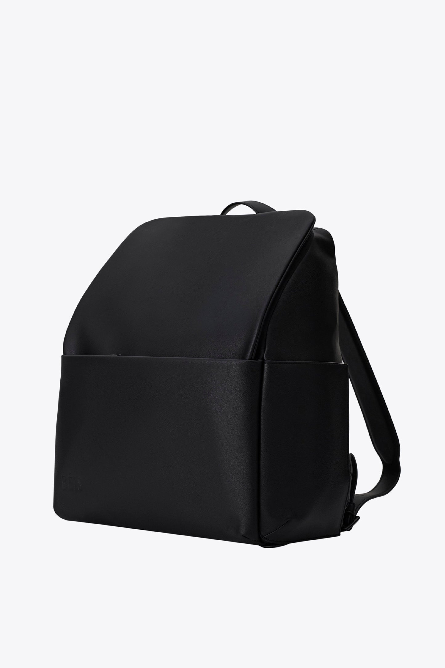 black faux leather backpack uk BEIS Travel The Everyday Diaper Backpack in Black