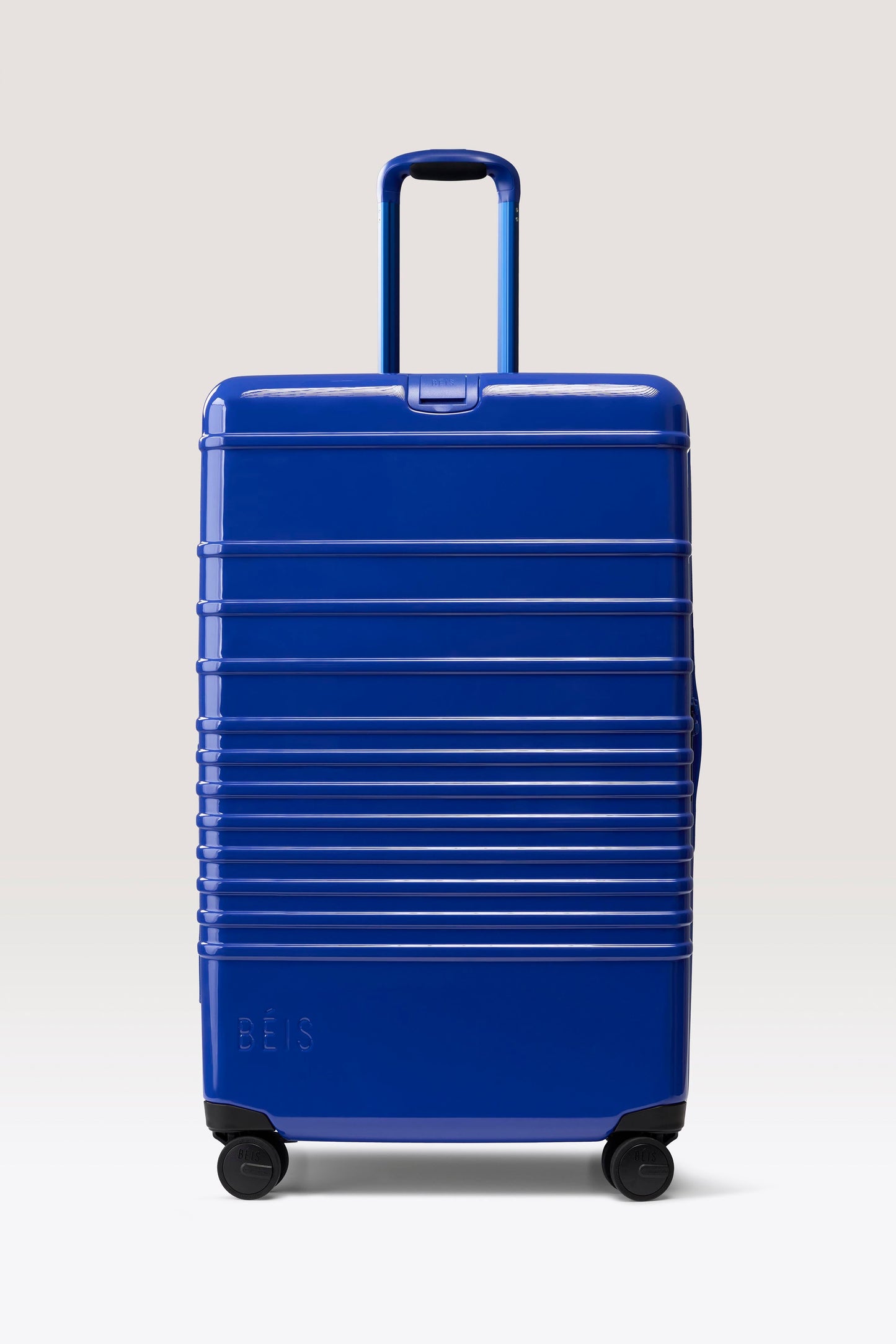 The Large Check-In Roller in Glossy Cobalt Blue