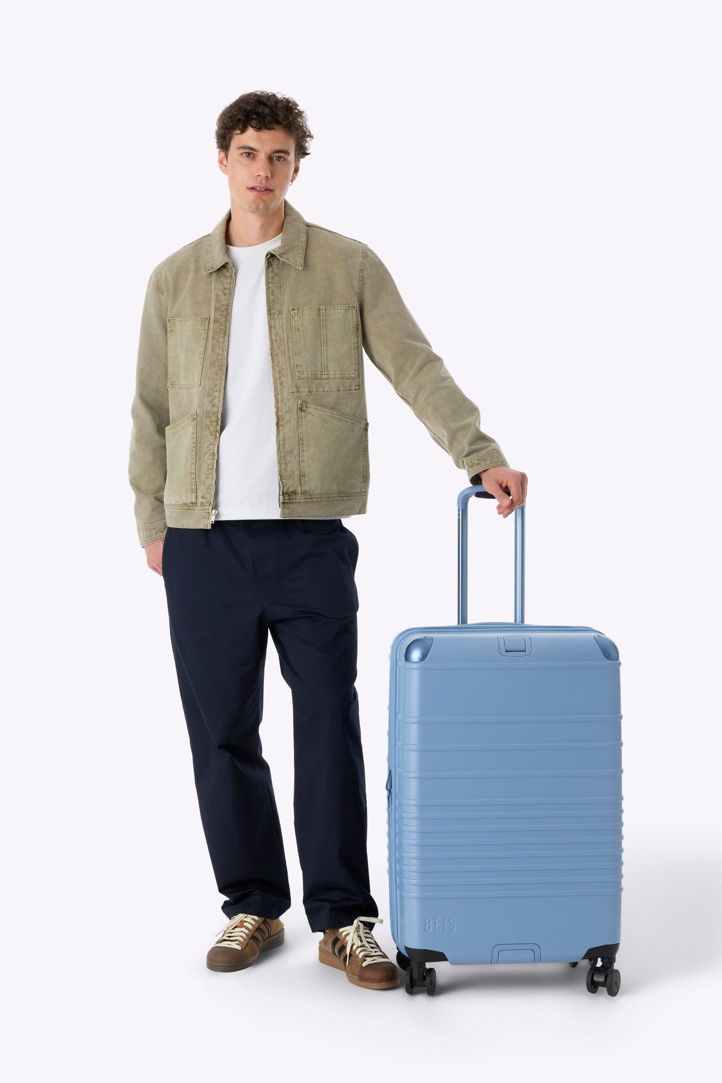 The Hybrid Check-In Roller in Dusty Blue