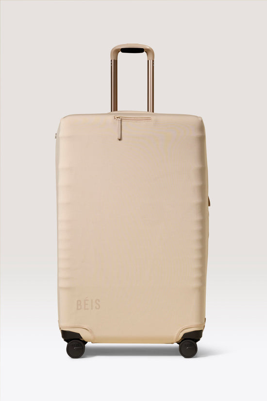 The Large Check-In Luggage Cover in Beige