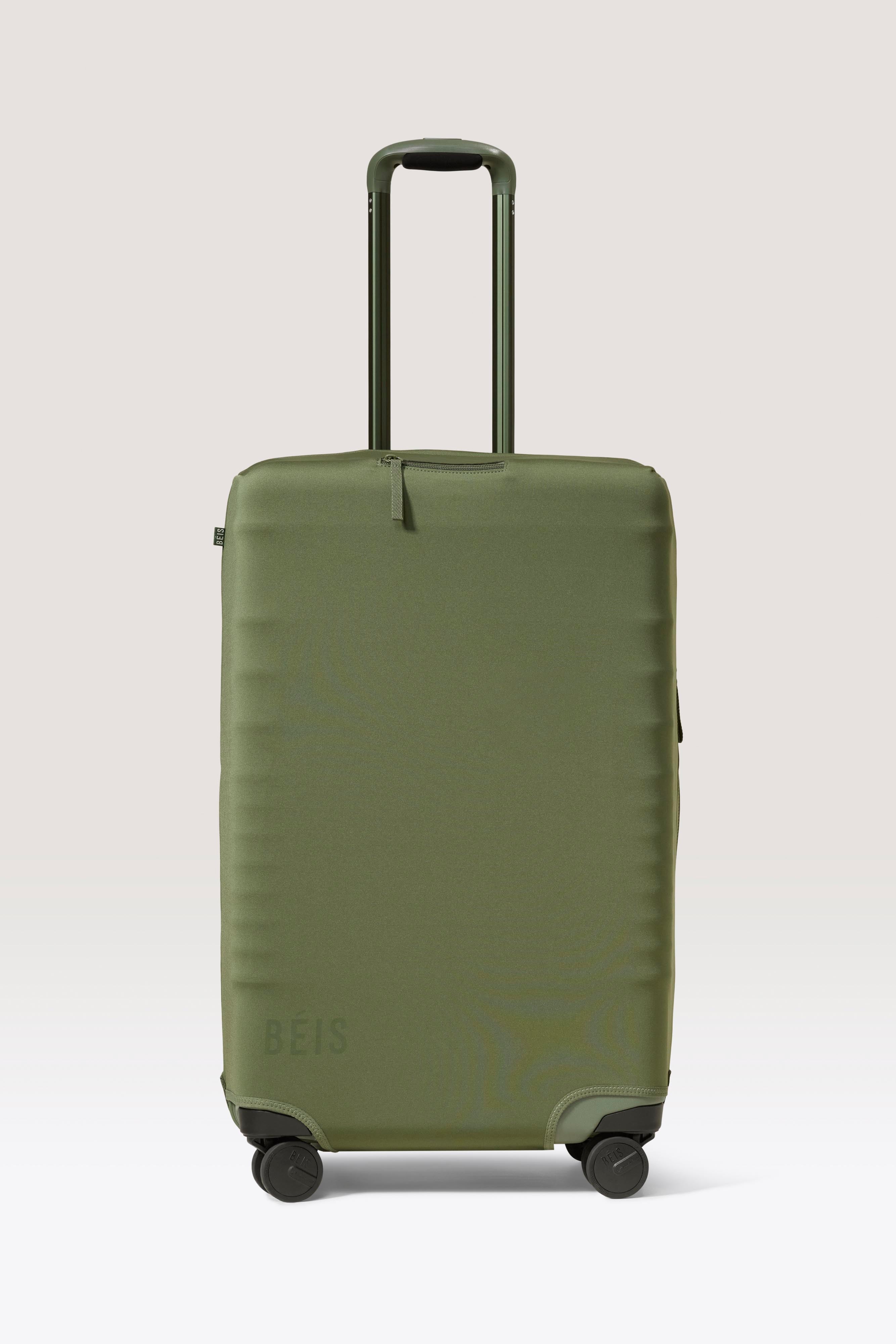 BÉIS 'The Medium Check-In Luggage Cover' in Olive - Green 26