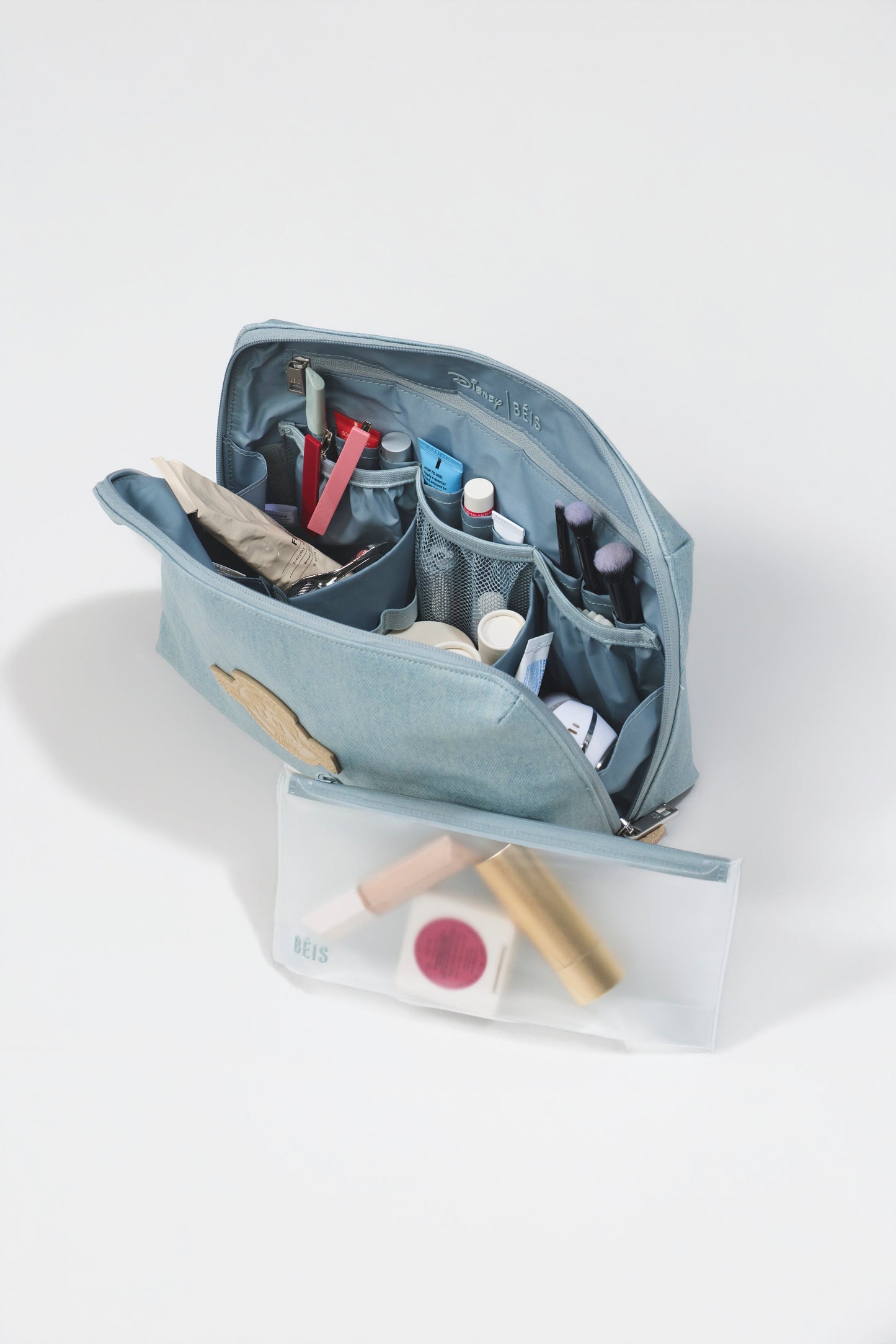 The Disney Large Cosmetic Pouch in Blue Jeans