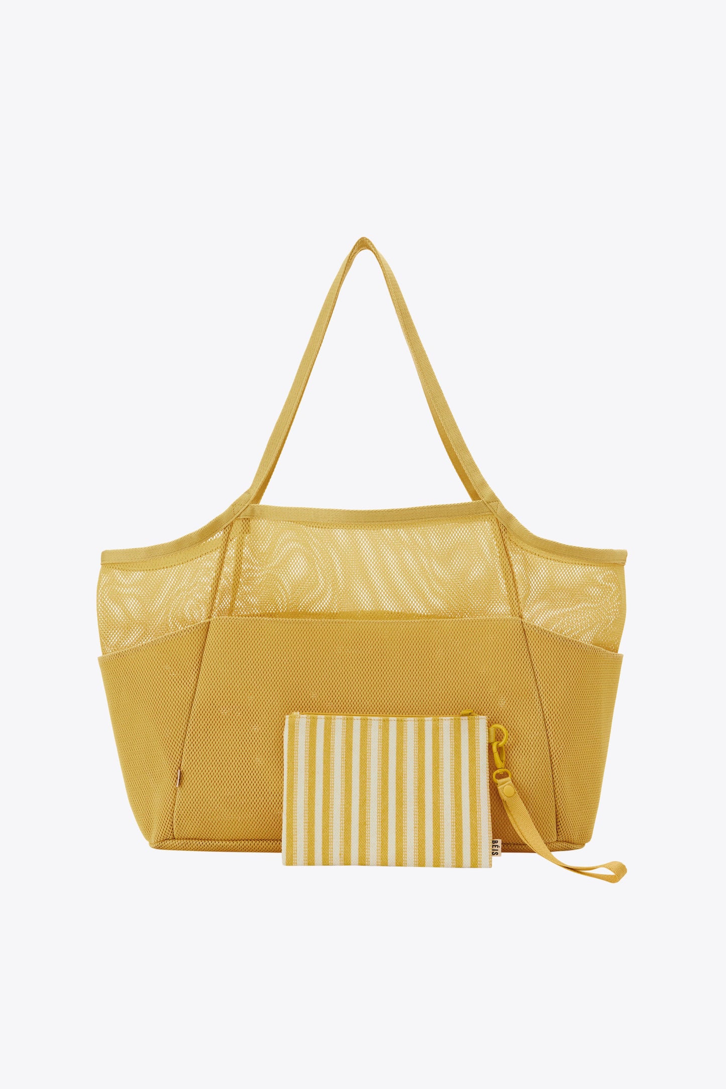 The Mesh Beach Tote in Honey