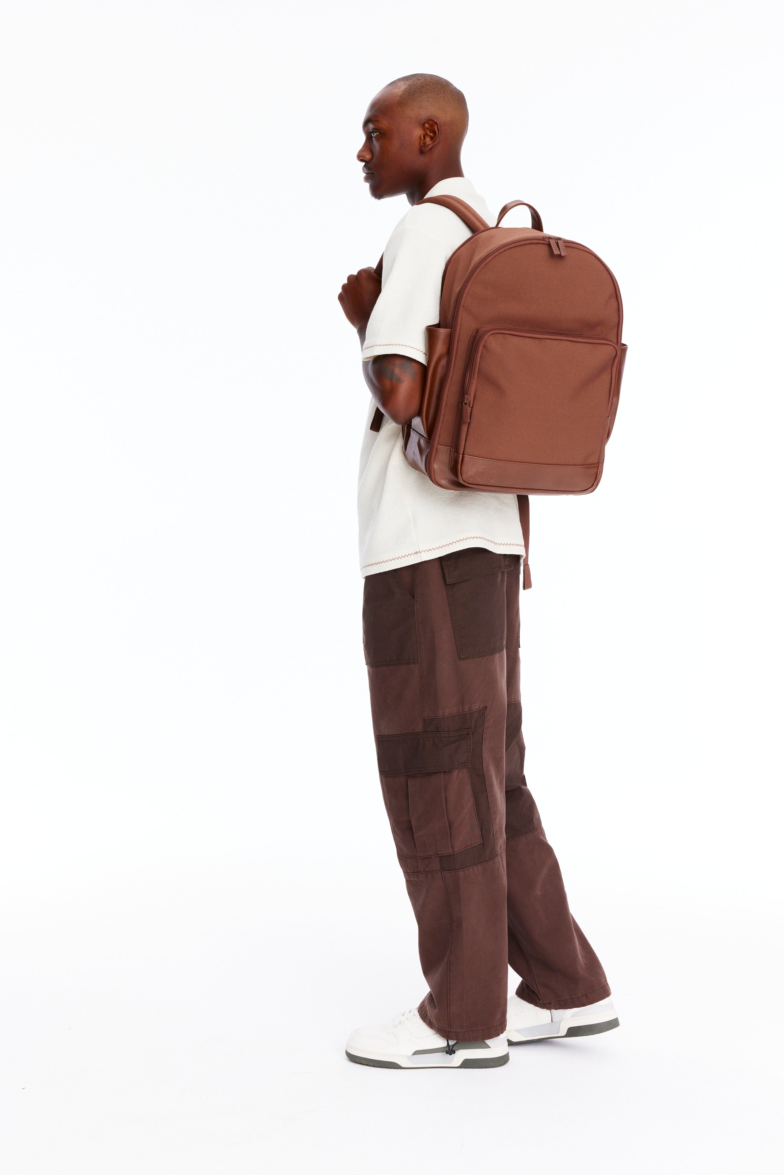 Bitis Backpack BÉIS 'The Backpack' in Maple - Brown Laptop Backpack for Work & Travel ...
