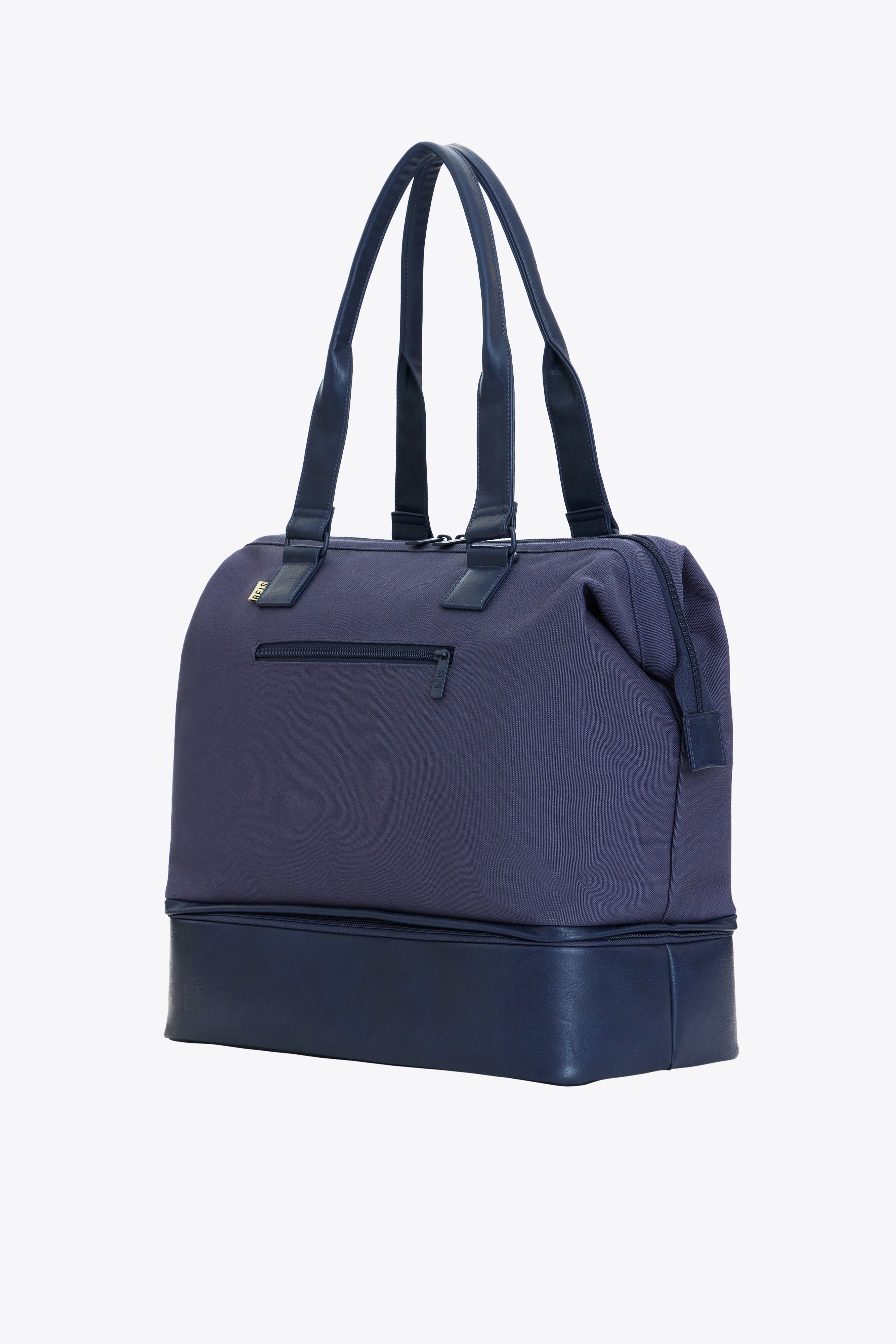 B is The Convertible Mini Weekender in Navy Small Blue