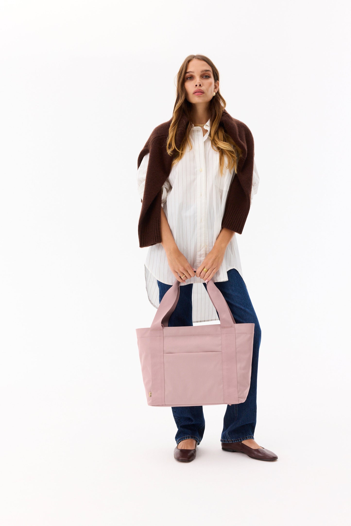 The BÉISics Tote in Atlas Pink
