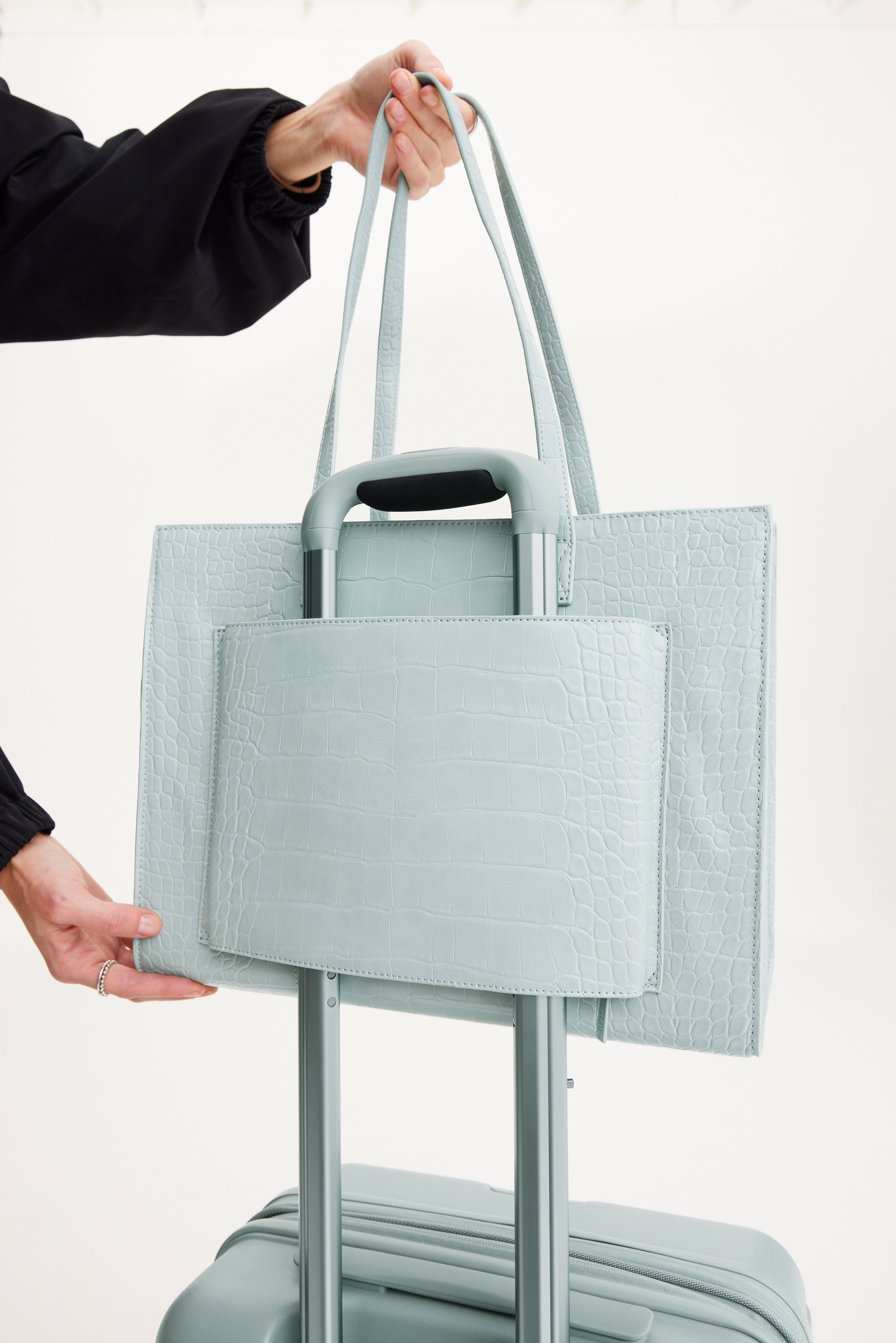 B IS The Work Tote In Slate Renovated Work Tote Bag Laptop