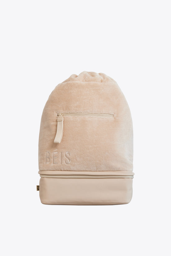 The Terry Backpack Cooler in Beige
