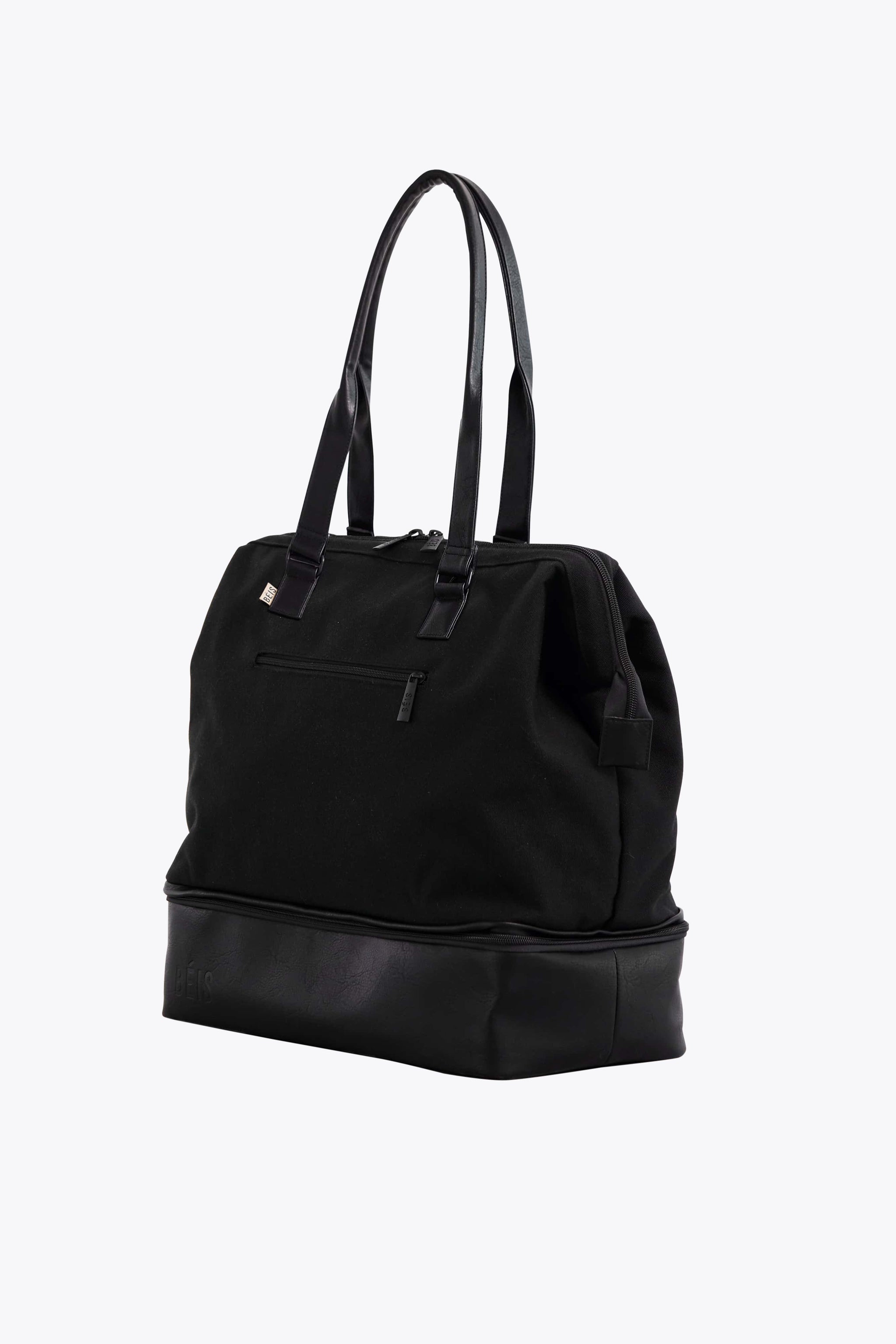 BÉIS 'The Convertible Mini Weekender' in Black - Small Weekend Bag ...