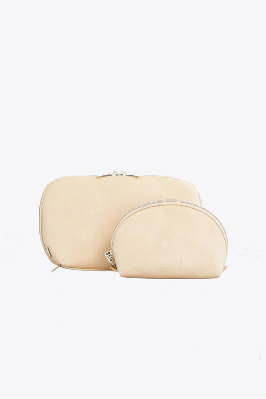 The Cosmetic Pouch Set in Beige