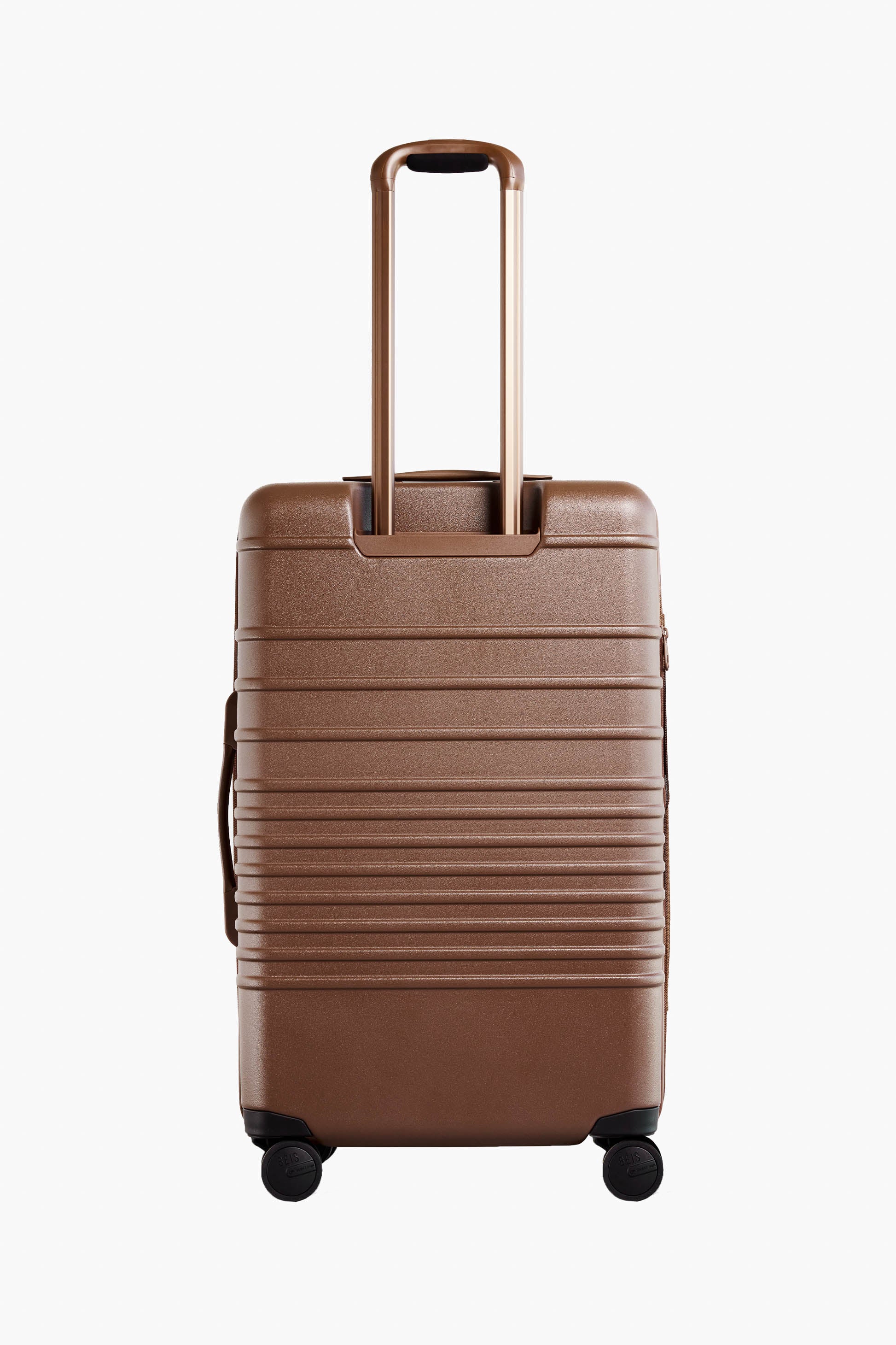 BEIS The Medium Check In Roller in Maple Brown 26 inch Medium Rolling Luggage Checked Suitcase