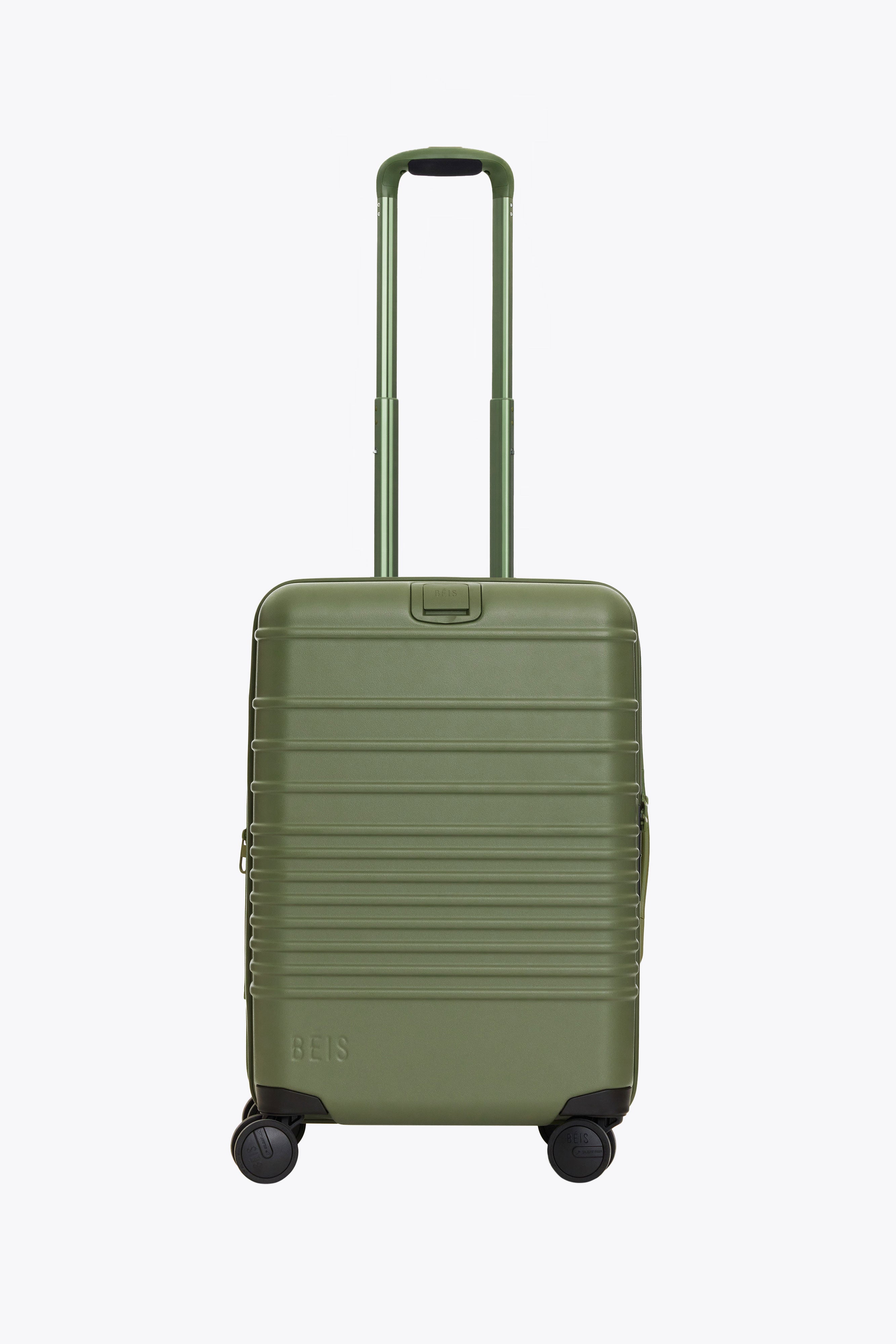 Olive green carry on luggage on sale