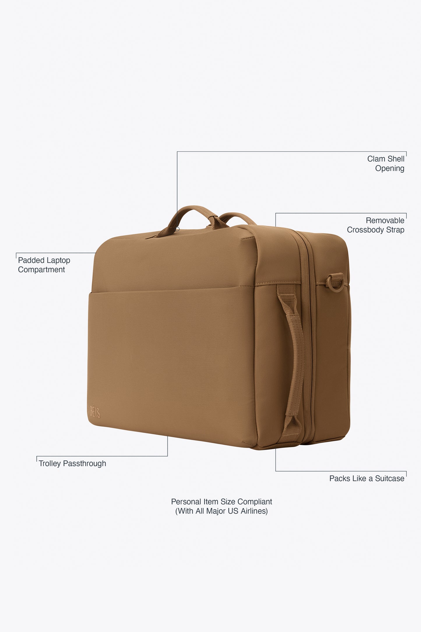 The Ultimate Travel Duffle in Camel