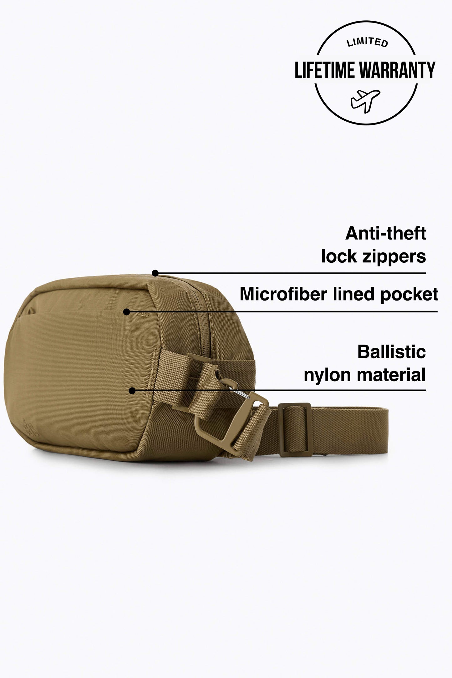 The Pro Travel Sling in Khaki