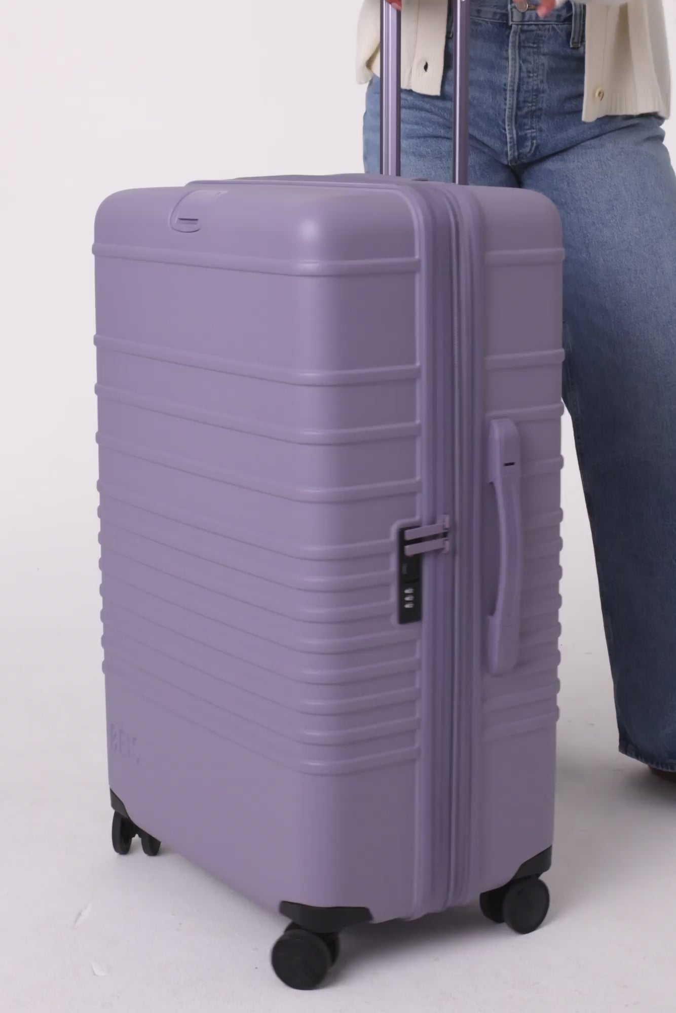 The Large Check In Roller in Lavender