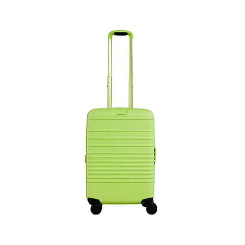 BEIS The Carry On Roller in Citron 21 Carry On Rolling Luggage In Green