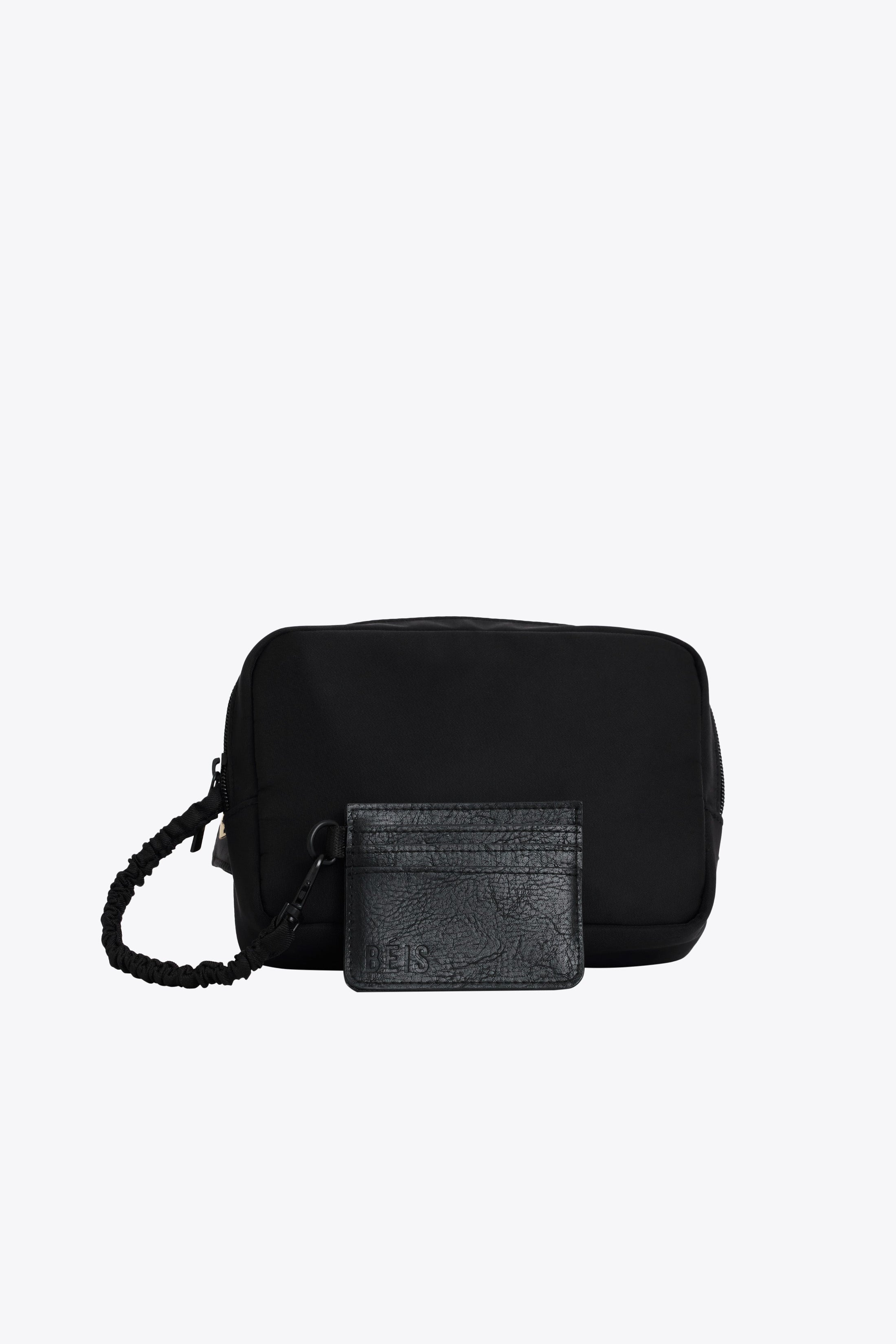 Béis 'The Belt Bag' In Black - Black Everyday Belt Bag | BÉIS Travel UK