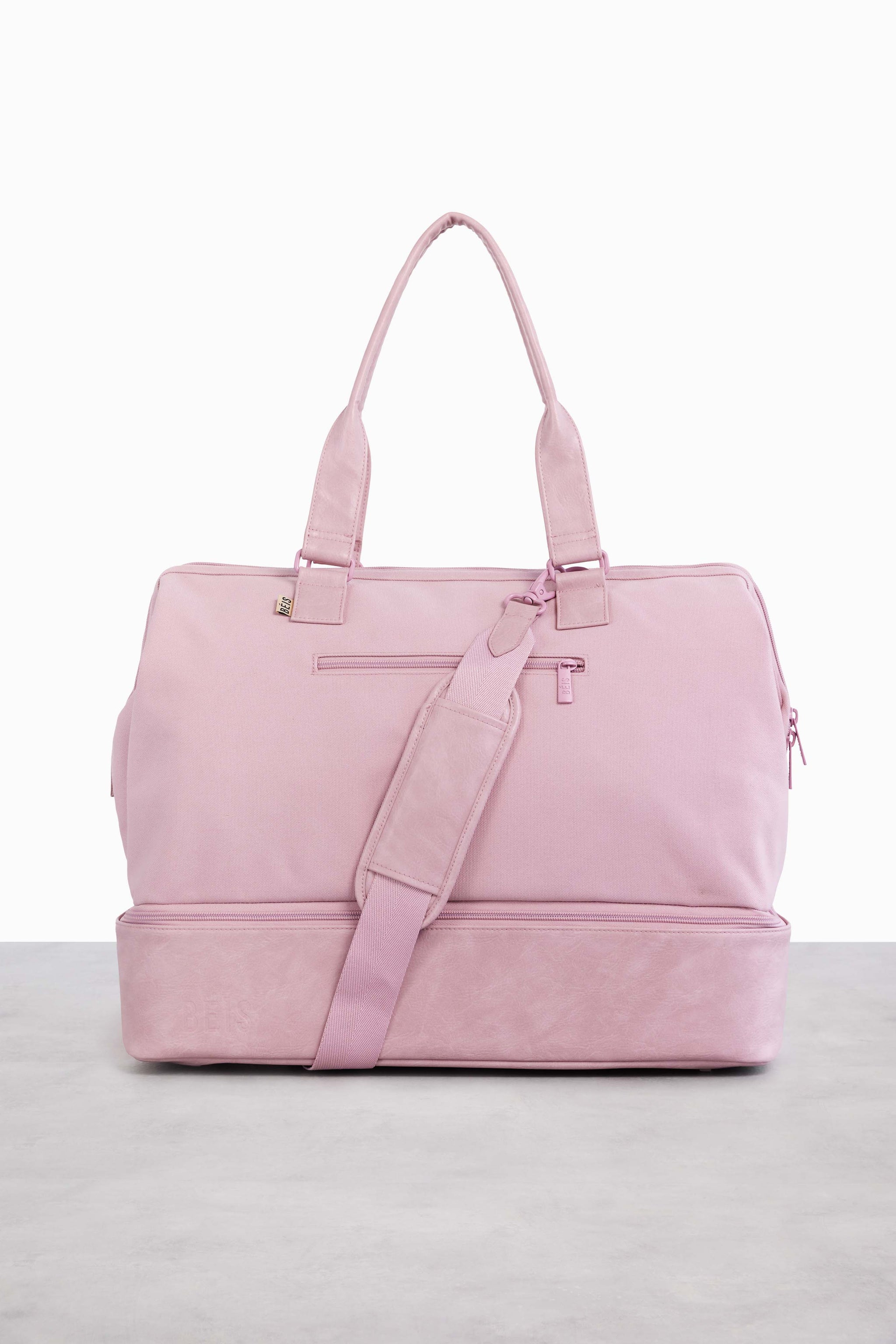 BÉIS 'The Weekender' in Atlas Pink - Pink Weekender Bag | BÉIS Travel UK