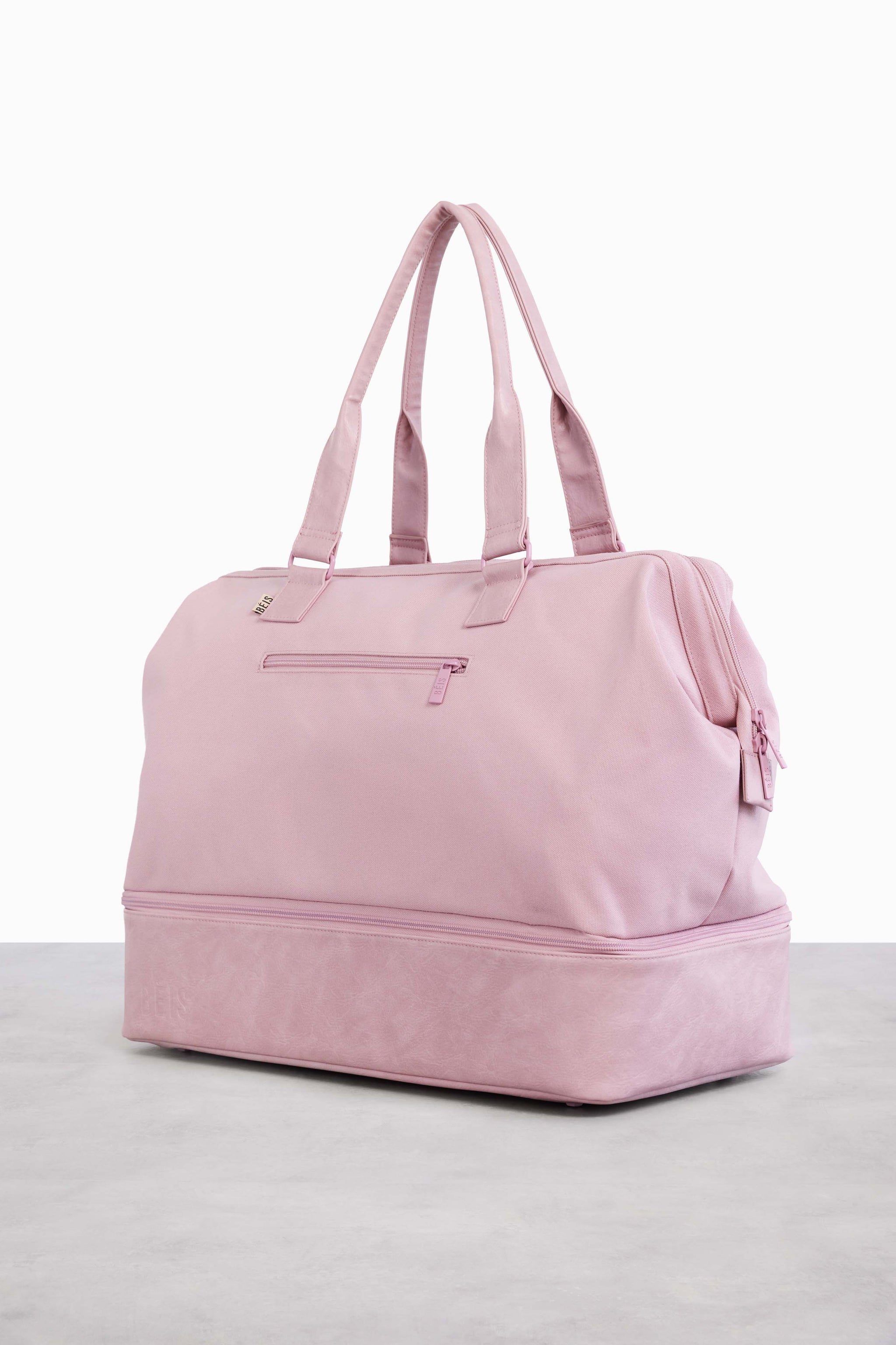 BÉIS 'The Weekender' in Atlas Pink - Pink Weekender Bag | BÉIS Travel UK