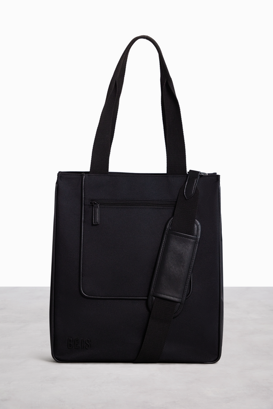 BÉIS 'The North To South Tote' in Black - Mens Work Tote Made From ...