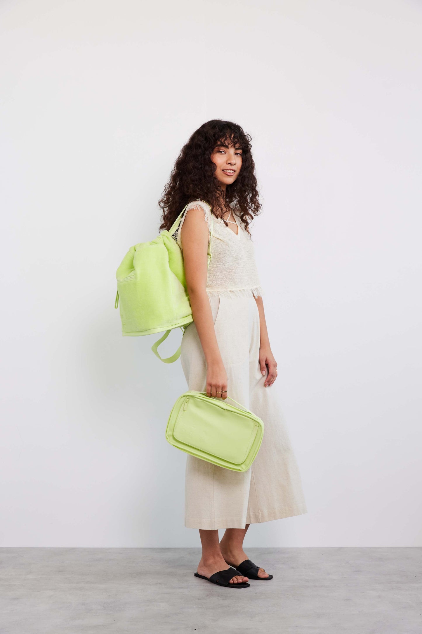 The Terry Backpack Cooler in Citron