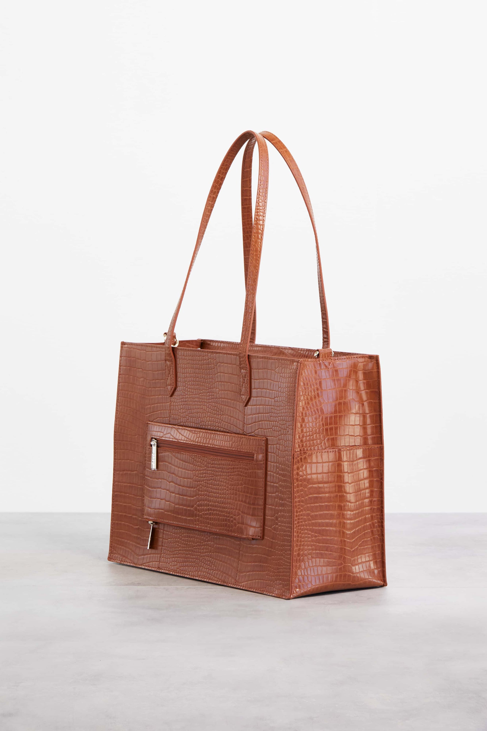 Franklin Covey Tan Leather Tote Work Bag Purse