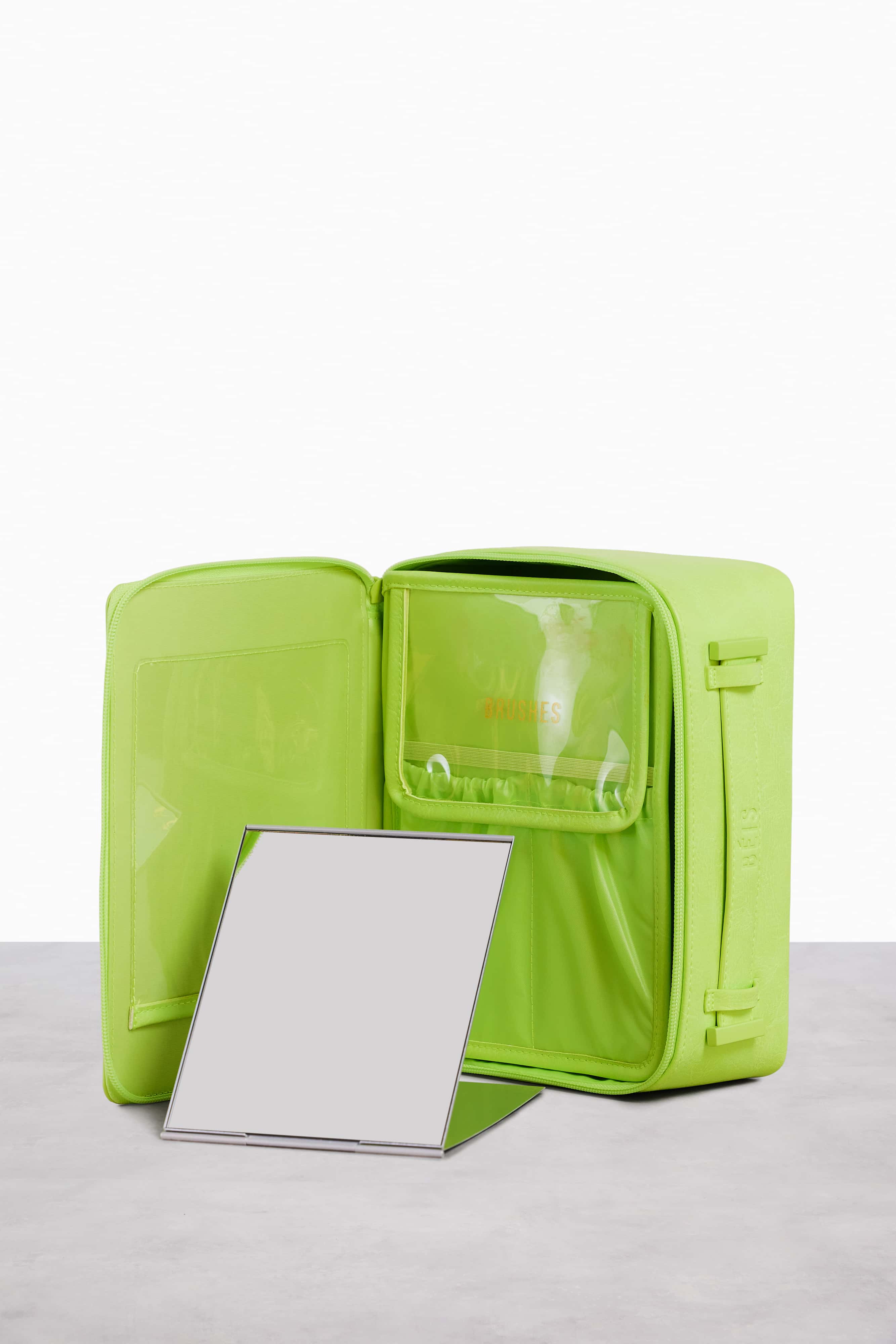 Cosmetic Case In Citron Green Makeup Organizer Travel Case B is