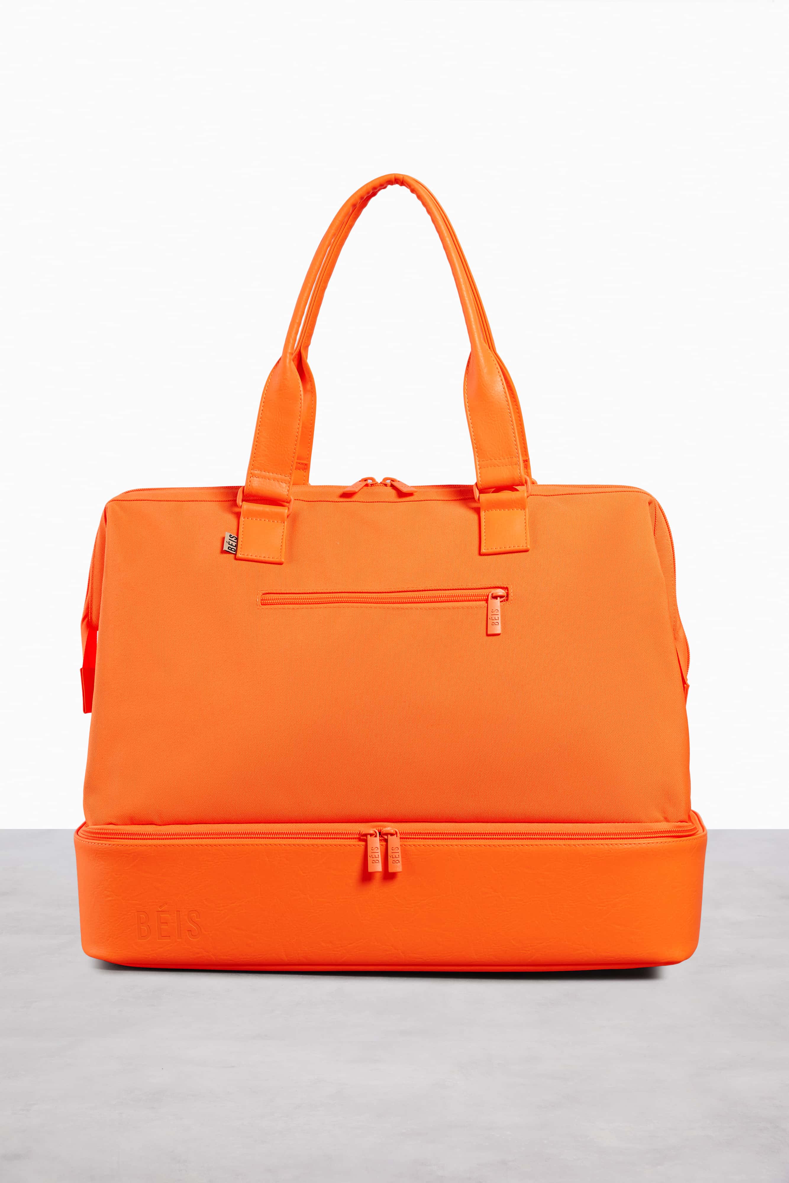 Orange weekender sale bag