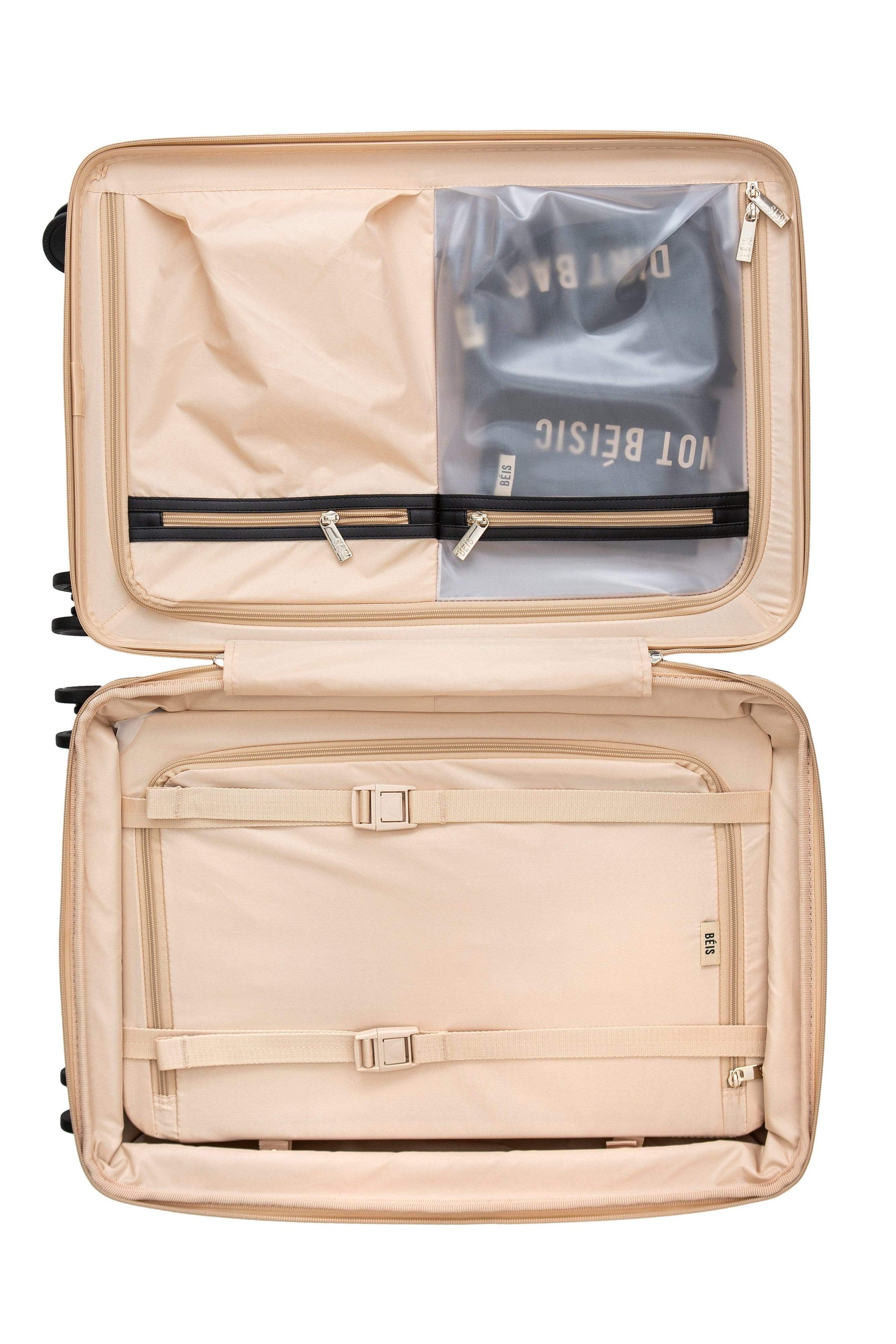 BÉIS 'The Carry-On Roller' in Beige - 21" Carry On Rolling Luggage in ...